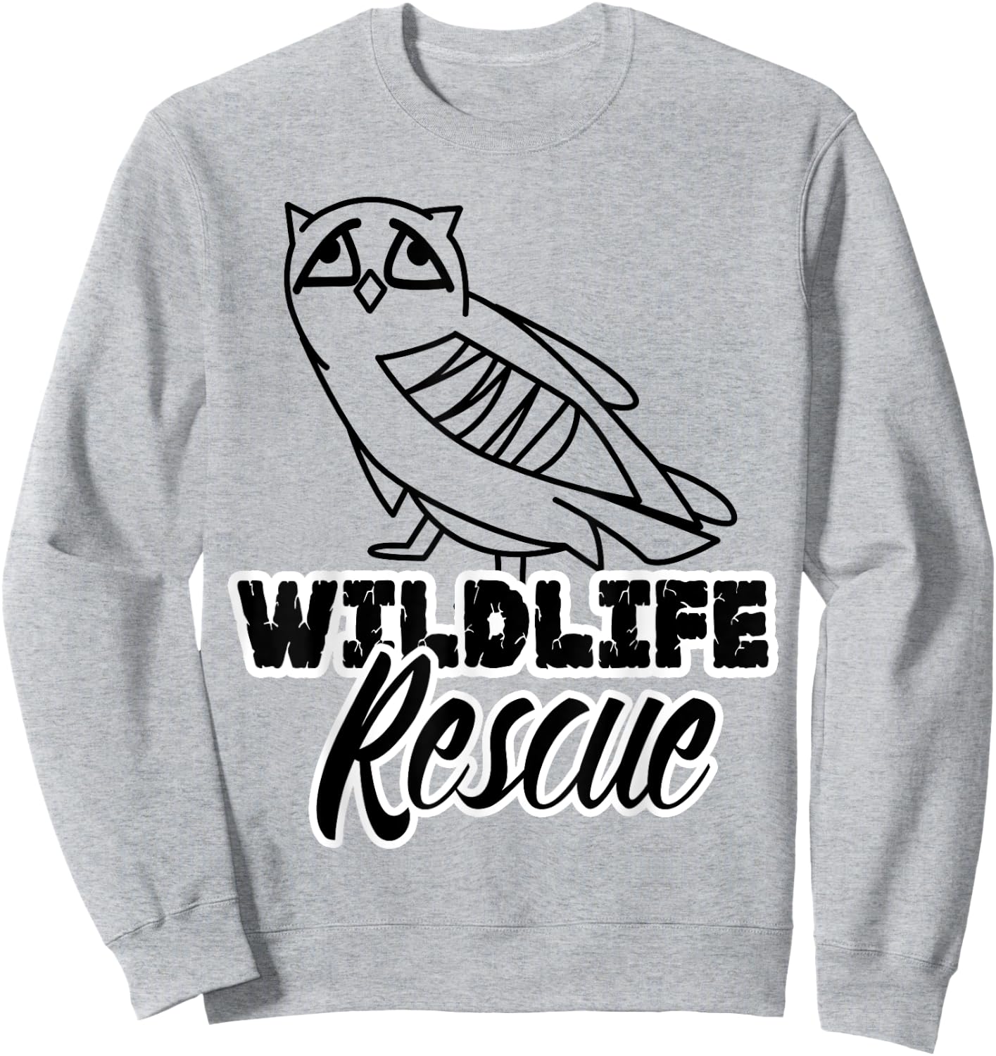 WILDLIFE ANIMAL RESCUE | Animal rights Shirt Sweatshirt - Sweatshirt | Ash
