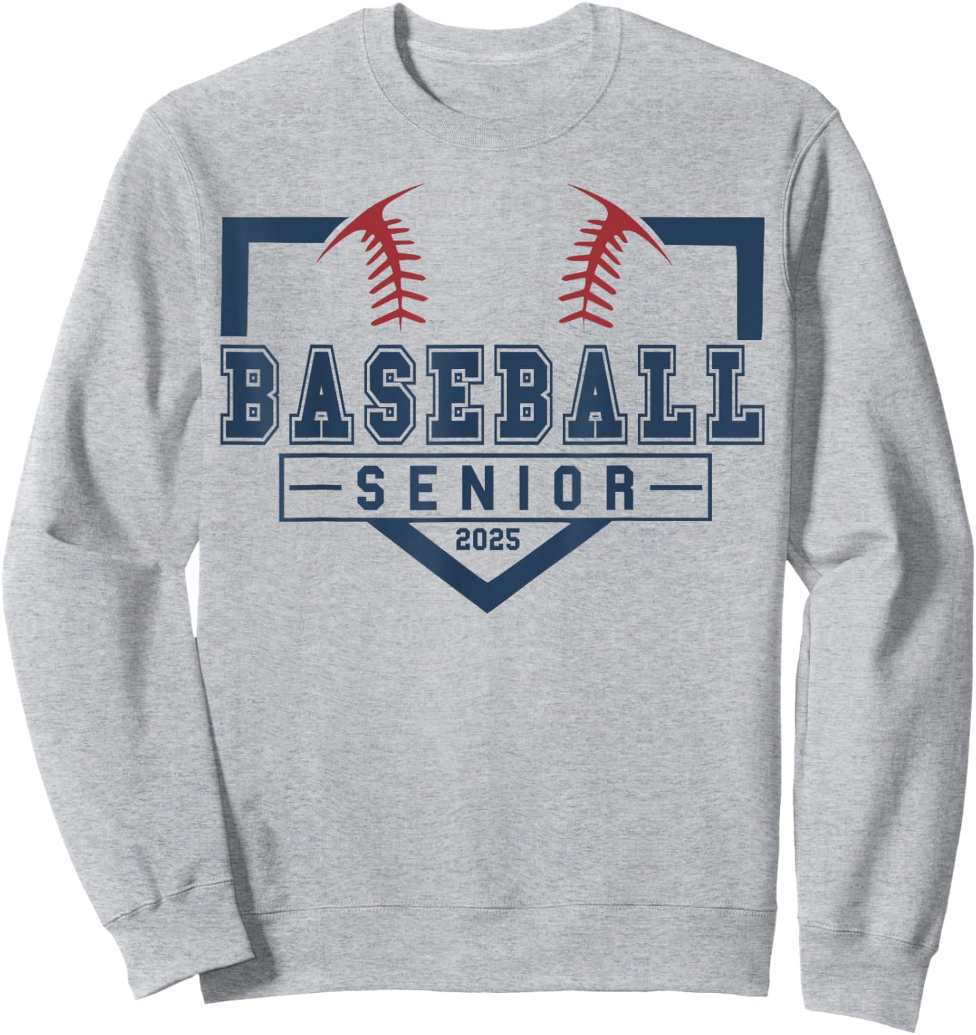 Baseball Senior Night Baseball Senior 2025 Graduation 50 Sweatshirt - Sweatshirt | Ash