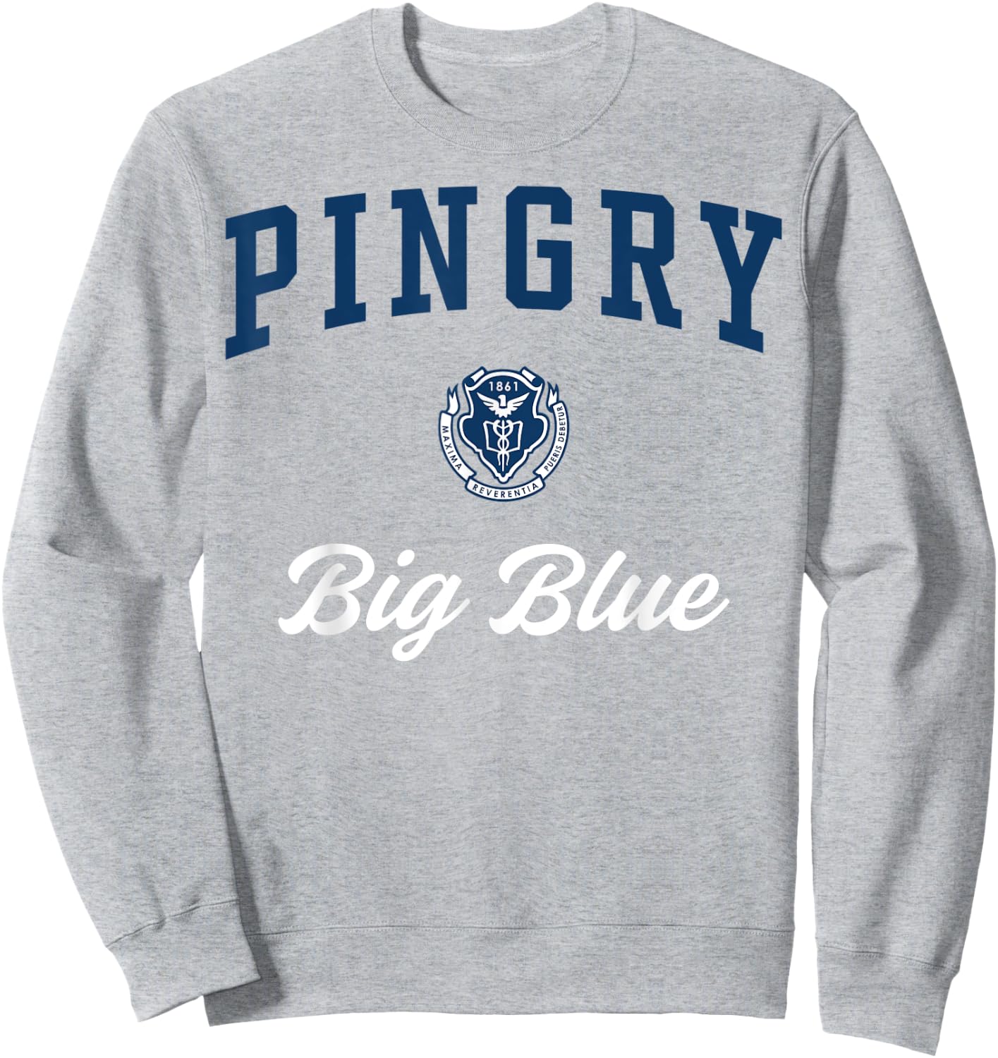 Pingry High School Big Blue Sweatshirt - Sweatshirt | Ash