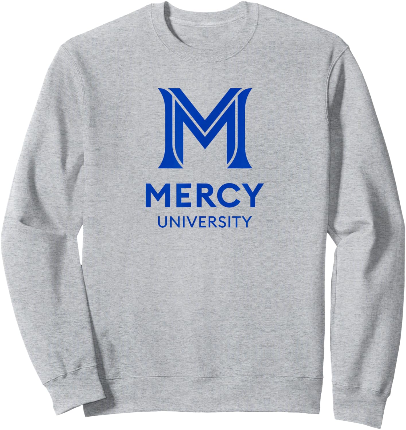 Mercy University Mavericks M Logo Sweatshirt - Sweatshirt | Ash