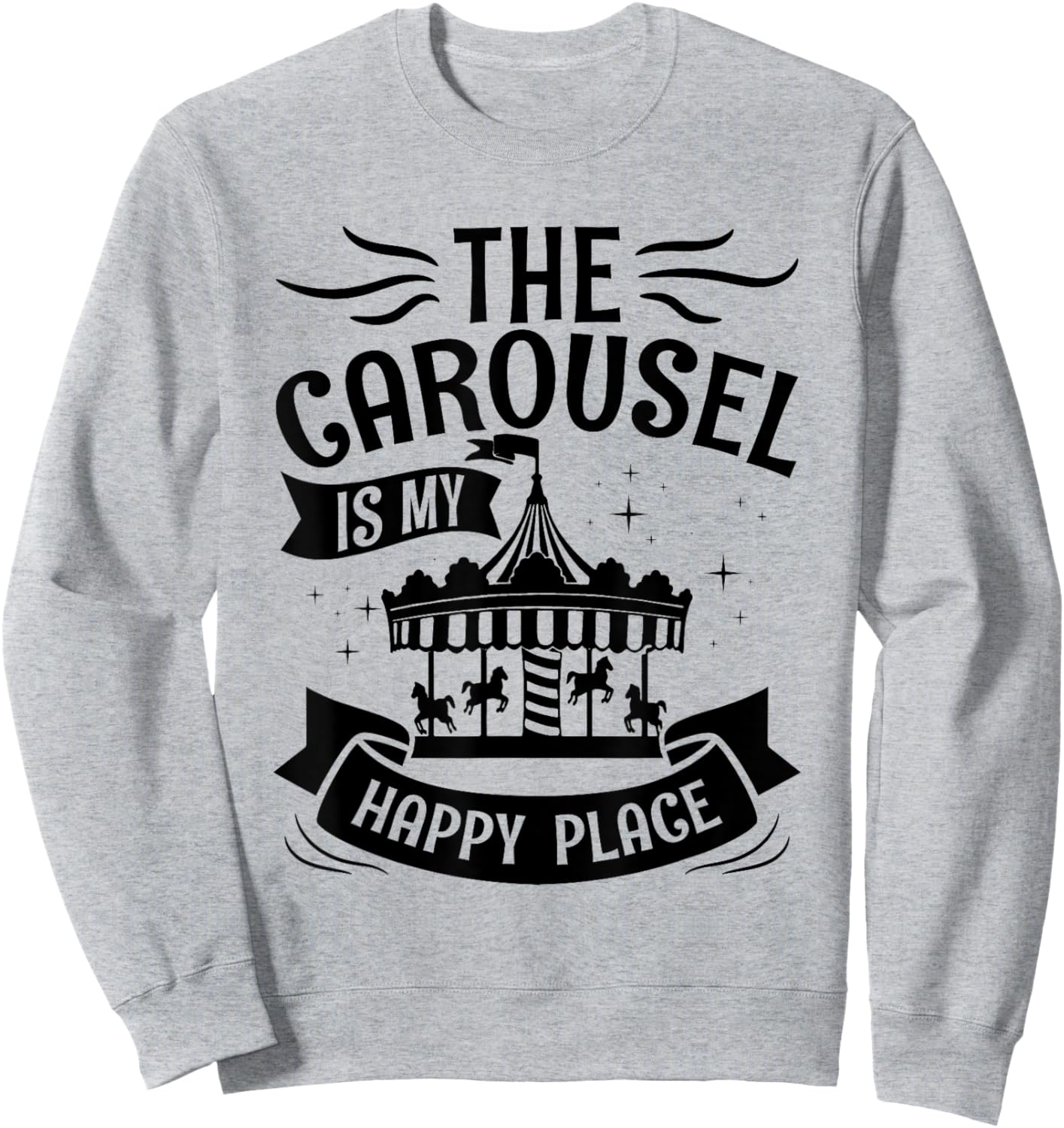 Carnival Carousel Horse Design for a Carousel Horse Toddler Sweatshirt - Sweatshirt | Ash