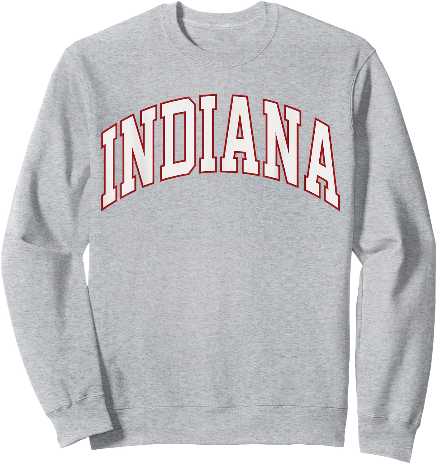 Retro Indiana Men Indiana Women Vintage Red White Souvenir Sweatshirt - Sweatshirt | Ash