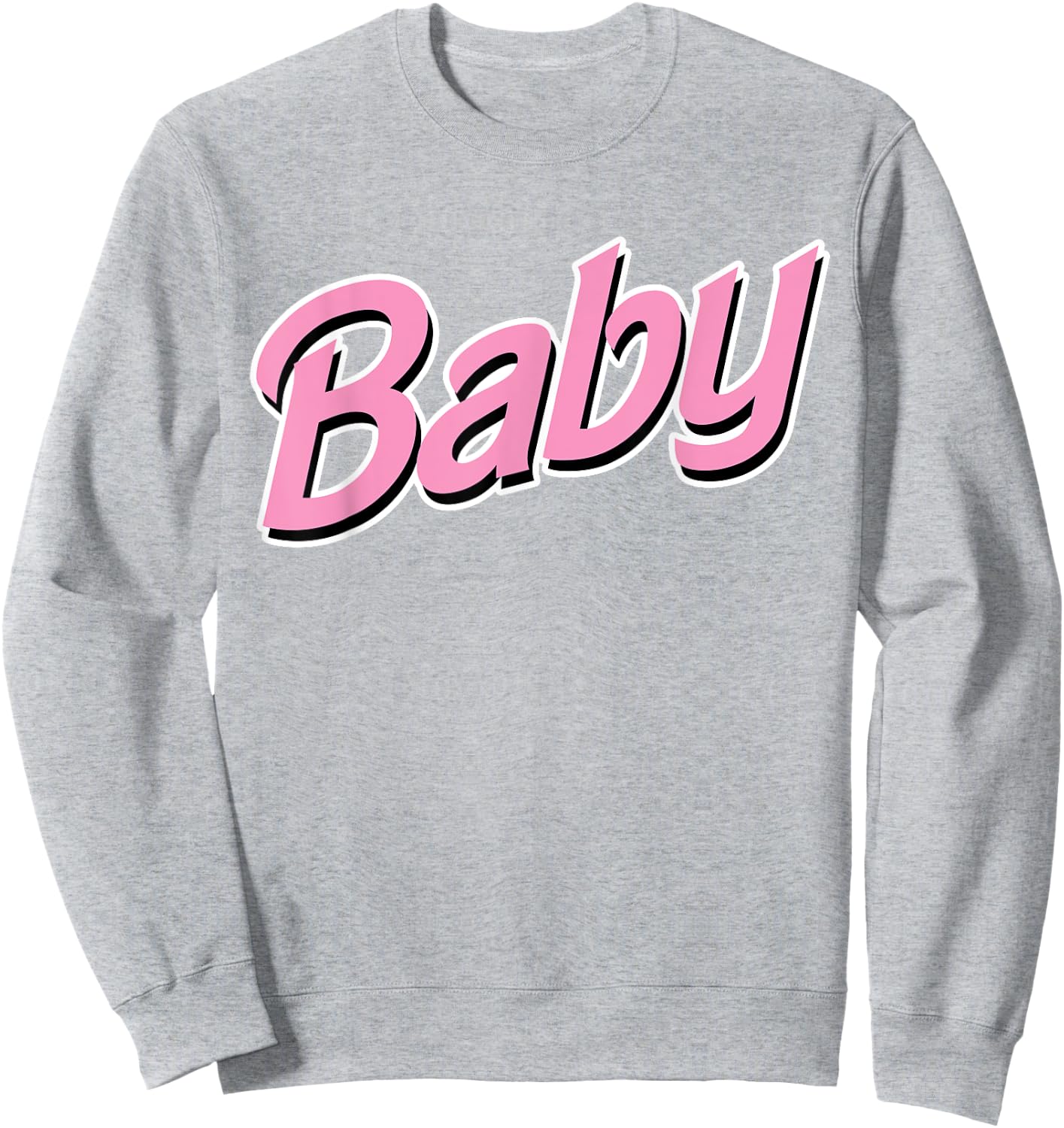 Pink Baby Design for BDSM DDLG ABDL and Niaper Lover Sweatshirt - Sweatshirt | Ash
