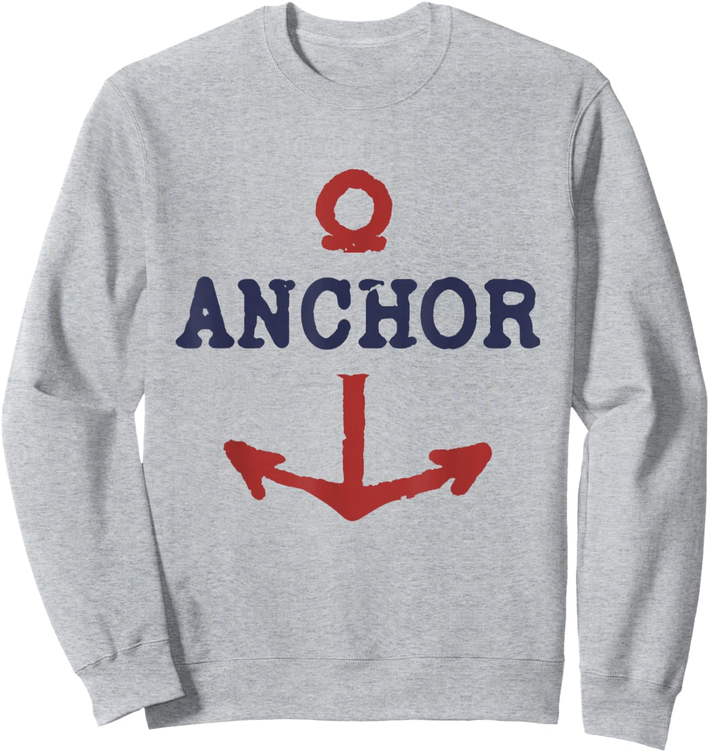 Vintage Distressed Anchor Sweatshirt - Sweatshirt | Ash