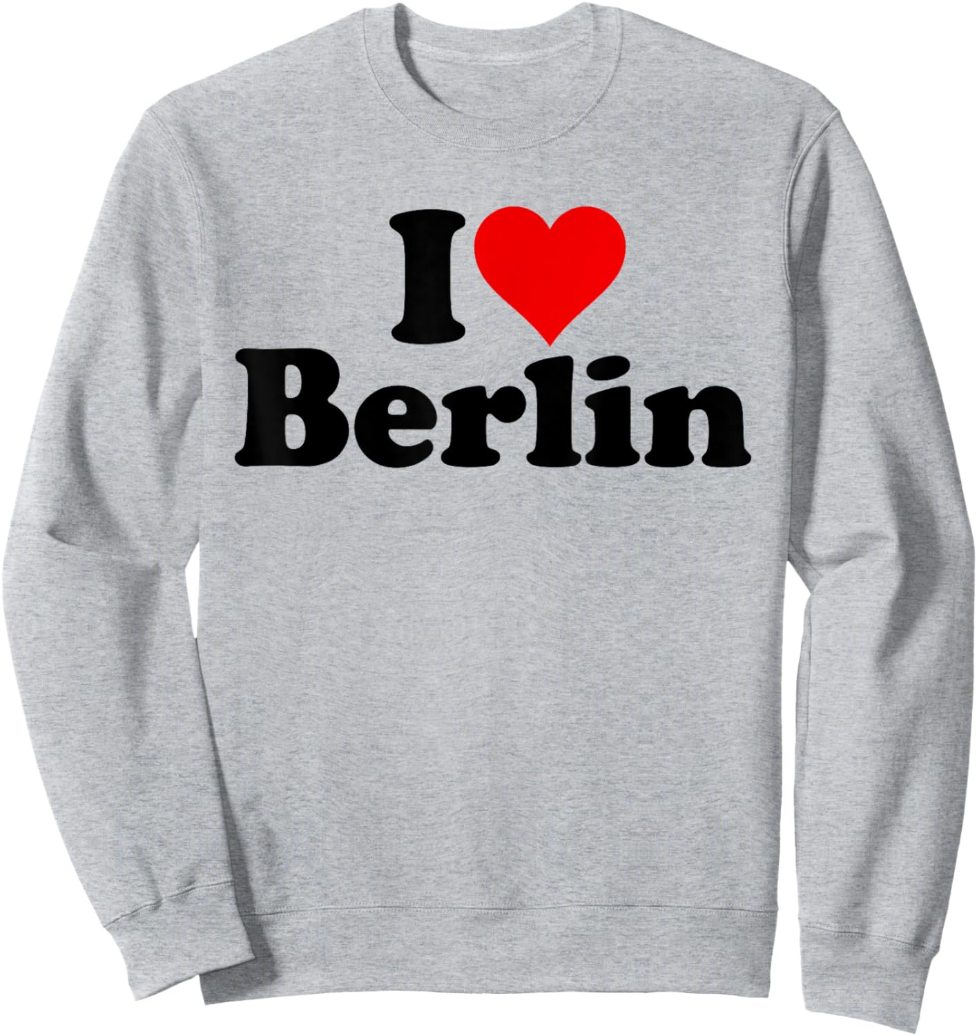 Ich Liebe Herz Berlin Deutschland Sweatshirt - Sweatshirt | Ash