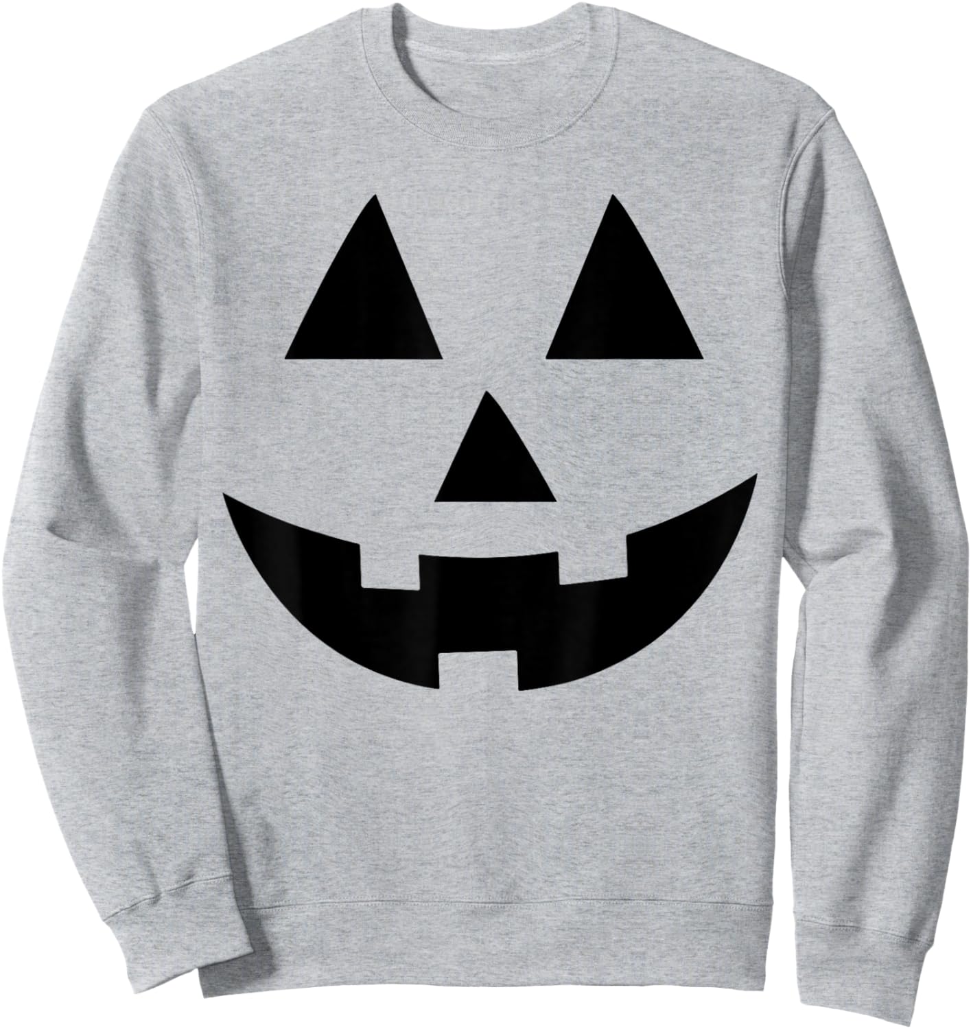 Vintage Pumpkin Face Jackolantern Jack O Lantern Halloween Sweatshirt - Sweatshirt | Ash