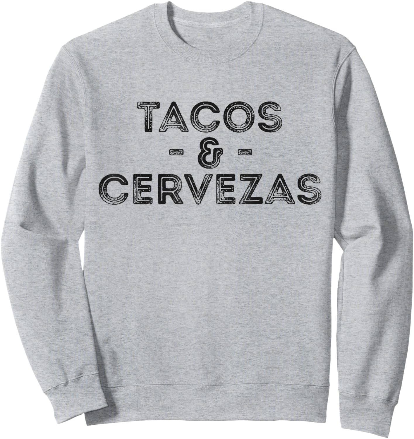 Tacos & Cervezas Vintage Novelty Sweatshirt - Sweatshirt | Ash