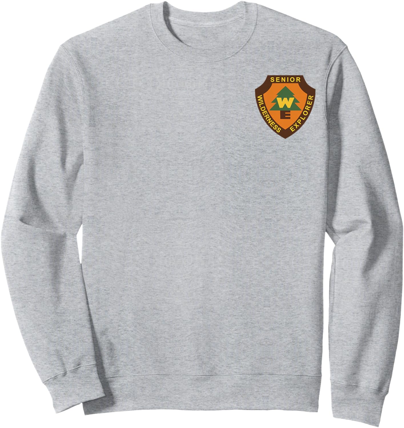 Disney Pixar Up Senior Wilderness Explorer Badge Logo Sweatshirt - Sweatshirt | Ash