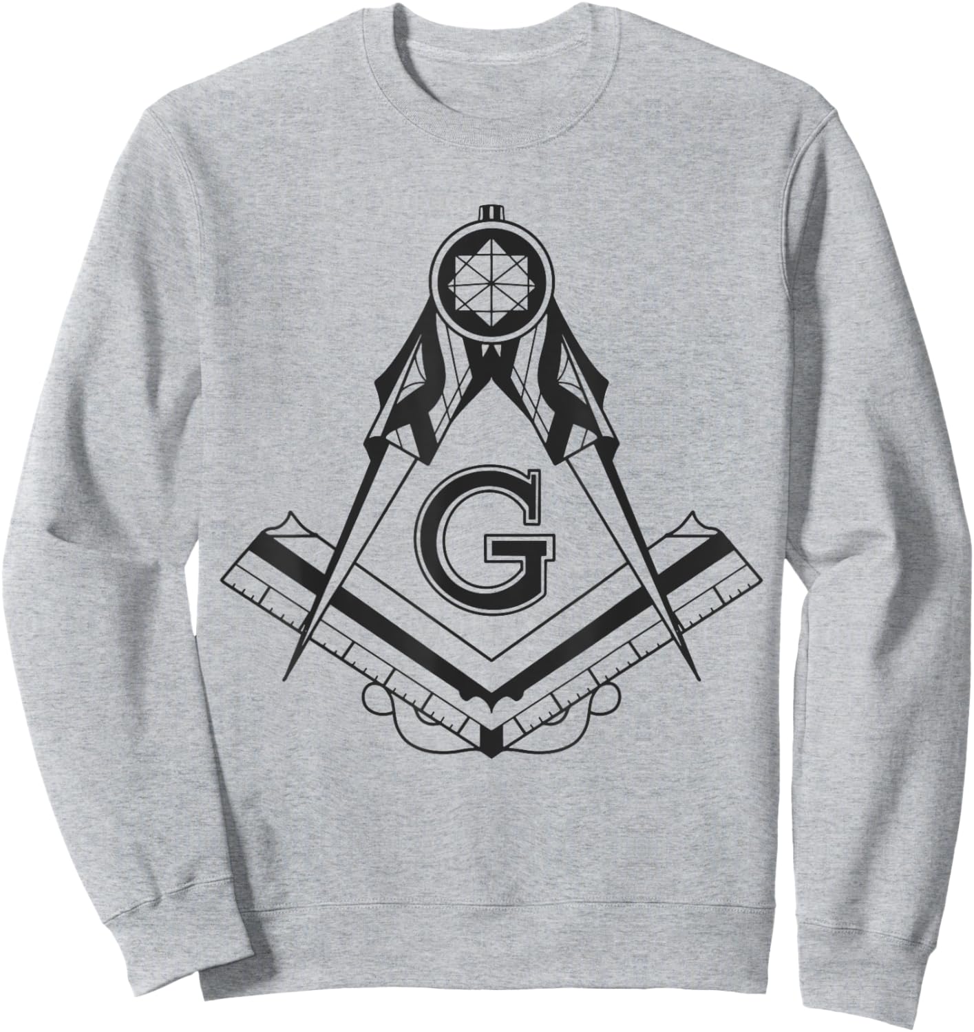 Freemason Emblem Sweatshirt - Sweatshirt | Ash