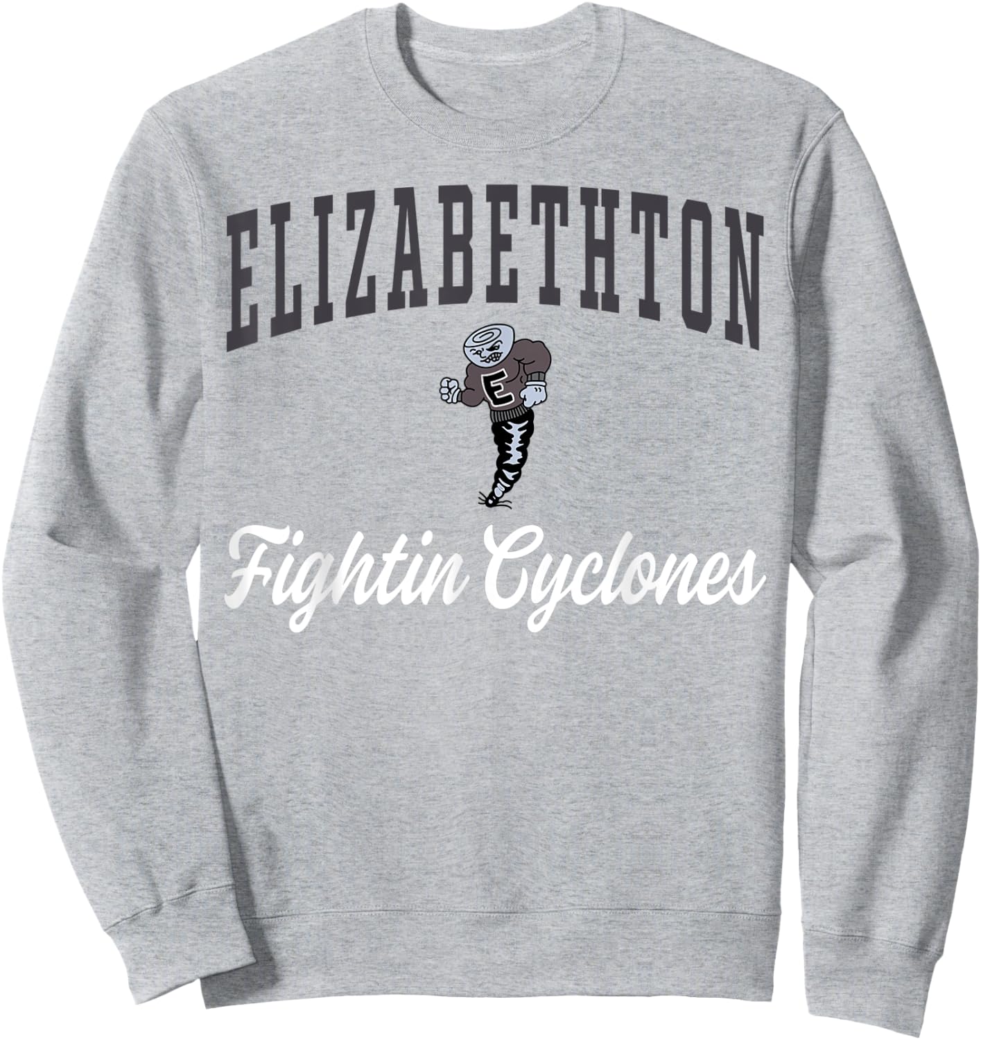 Elizabethton High School Fightin Cyclones C3 Sweatshirt - Sweatshirt | Ash