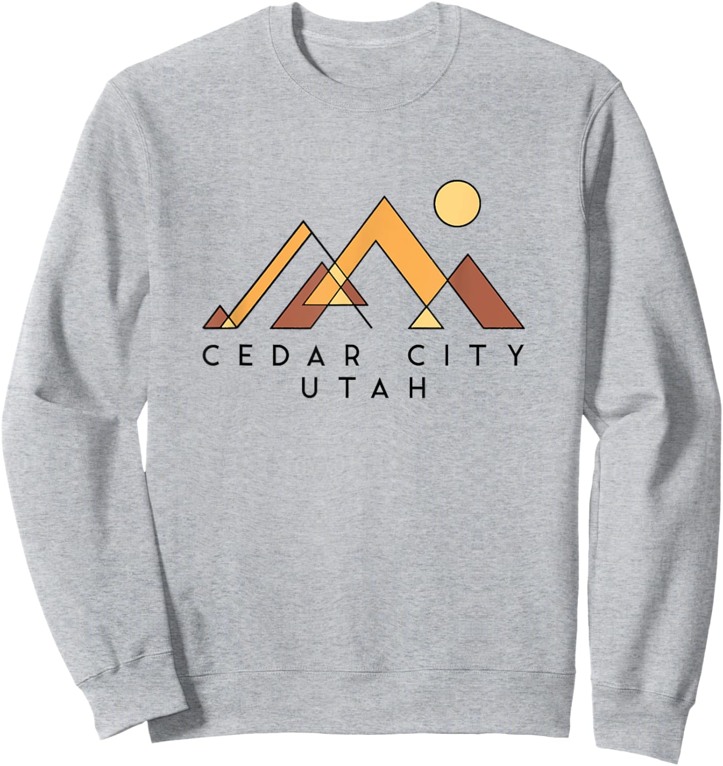 Cedar City Utah | Cedar City Utah Abstract | Cedar City UT Sweatshirt - Sweatshirt | Ash