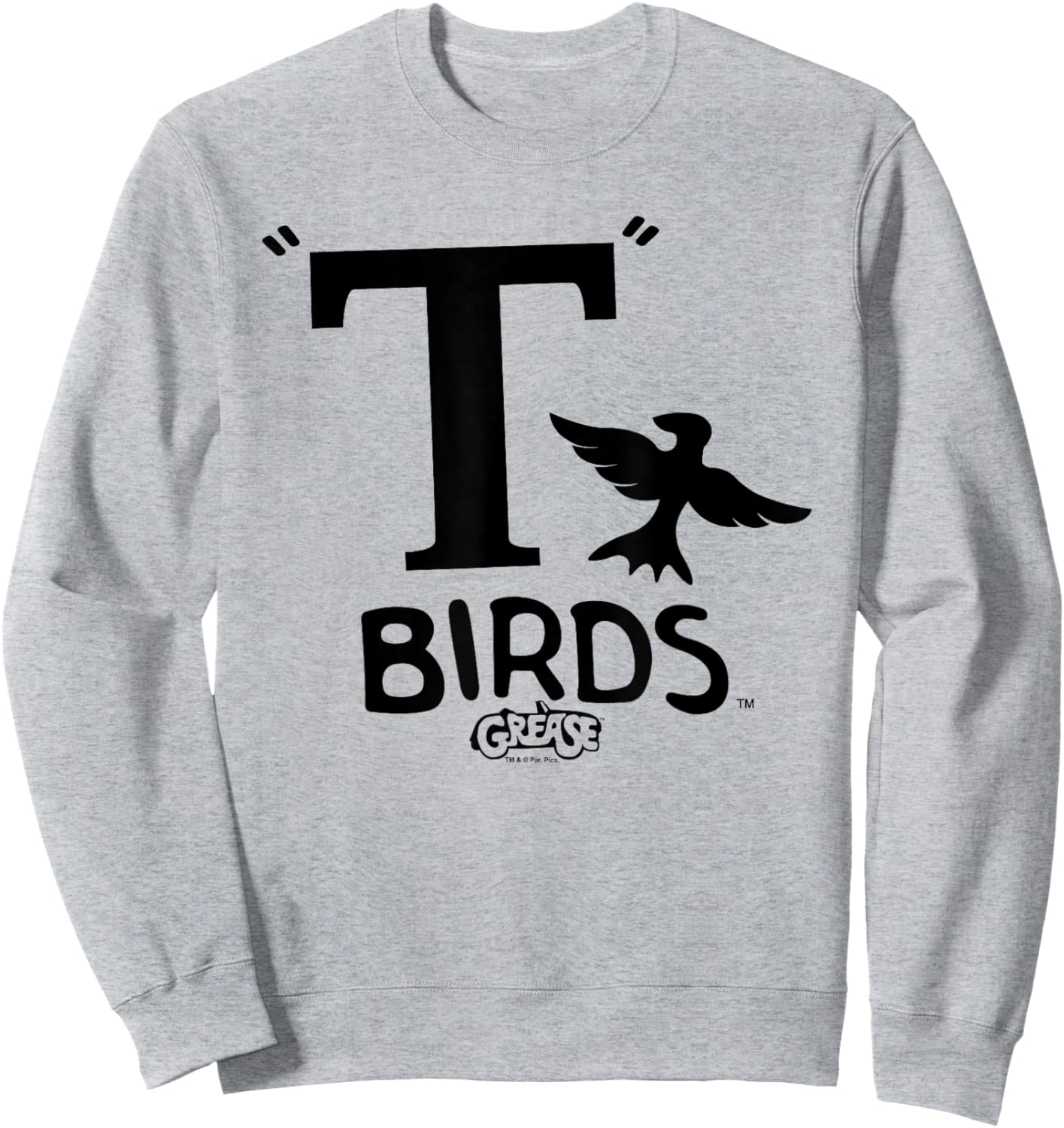 Grease T Birds Logo Black , white, S Sweatshirt - Sweatshirt | Ash
