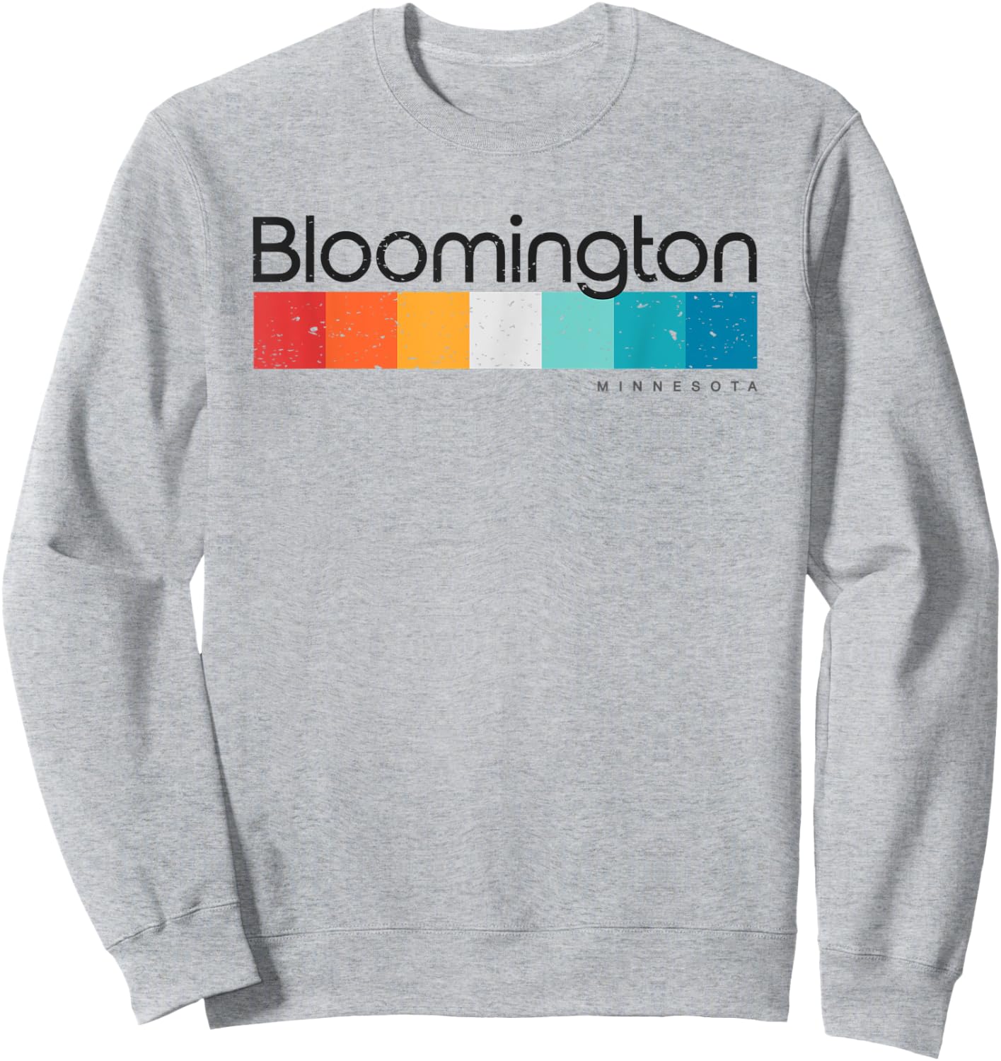 Vintage Bloomington Minnesota MN Retro Design Sweatshirt - Sweatshirt | Ash