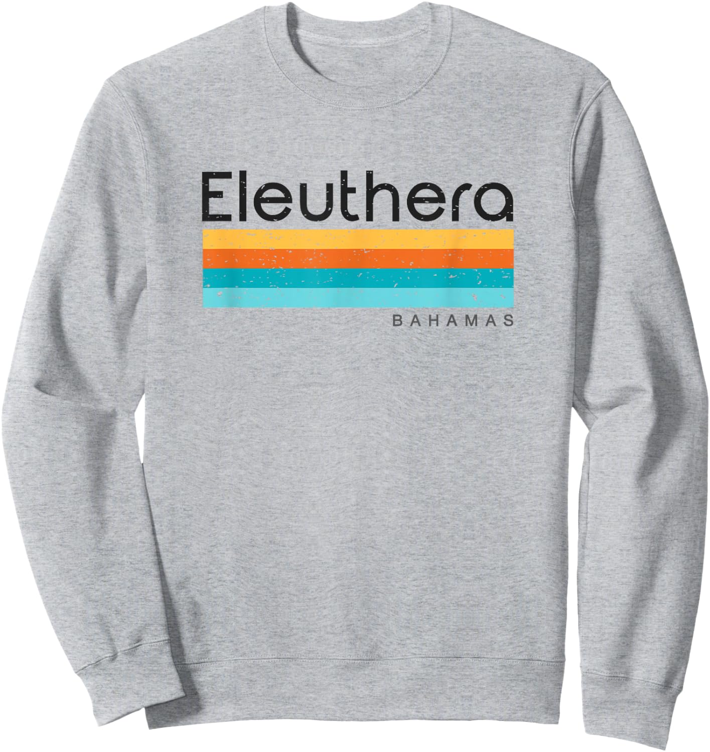 Vintage Eleuthera Bahamas Retro Design Sweatshirt - Sweatshirt | Ash