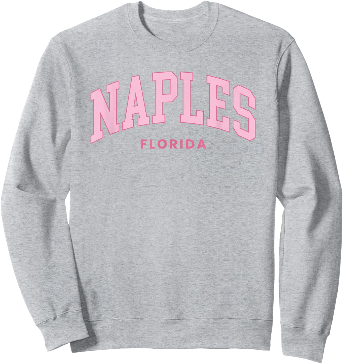 Naples Florida Retro Preppy Throwback Girls Pink Sweatshirt - Sweatshirt | Ash