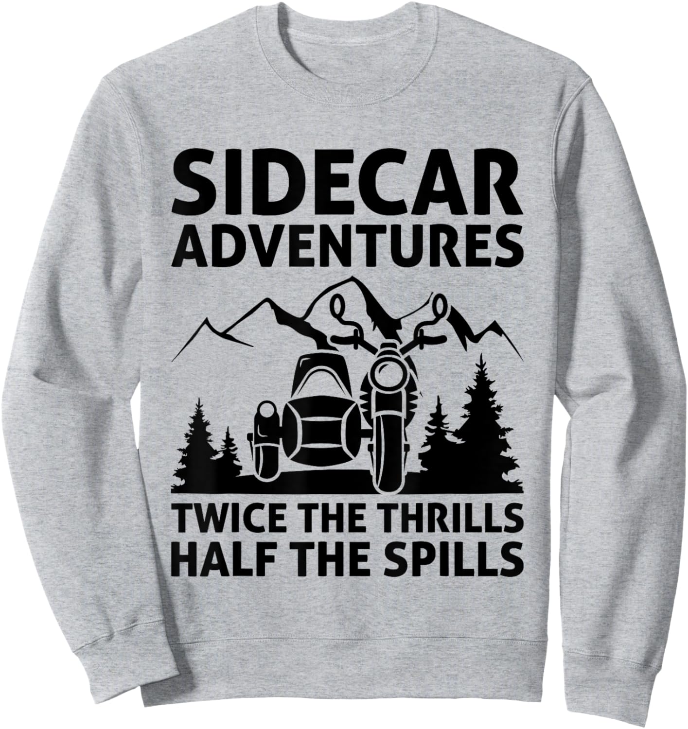 Sidecar Motorcycle Motorcyclist Bike Motorbike Sidecar Rider Sweatshirt - Sweatshirt | Ash