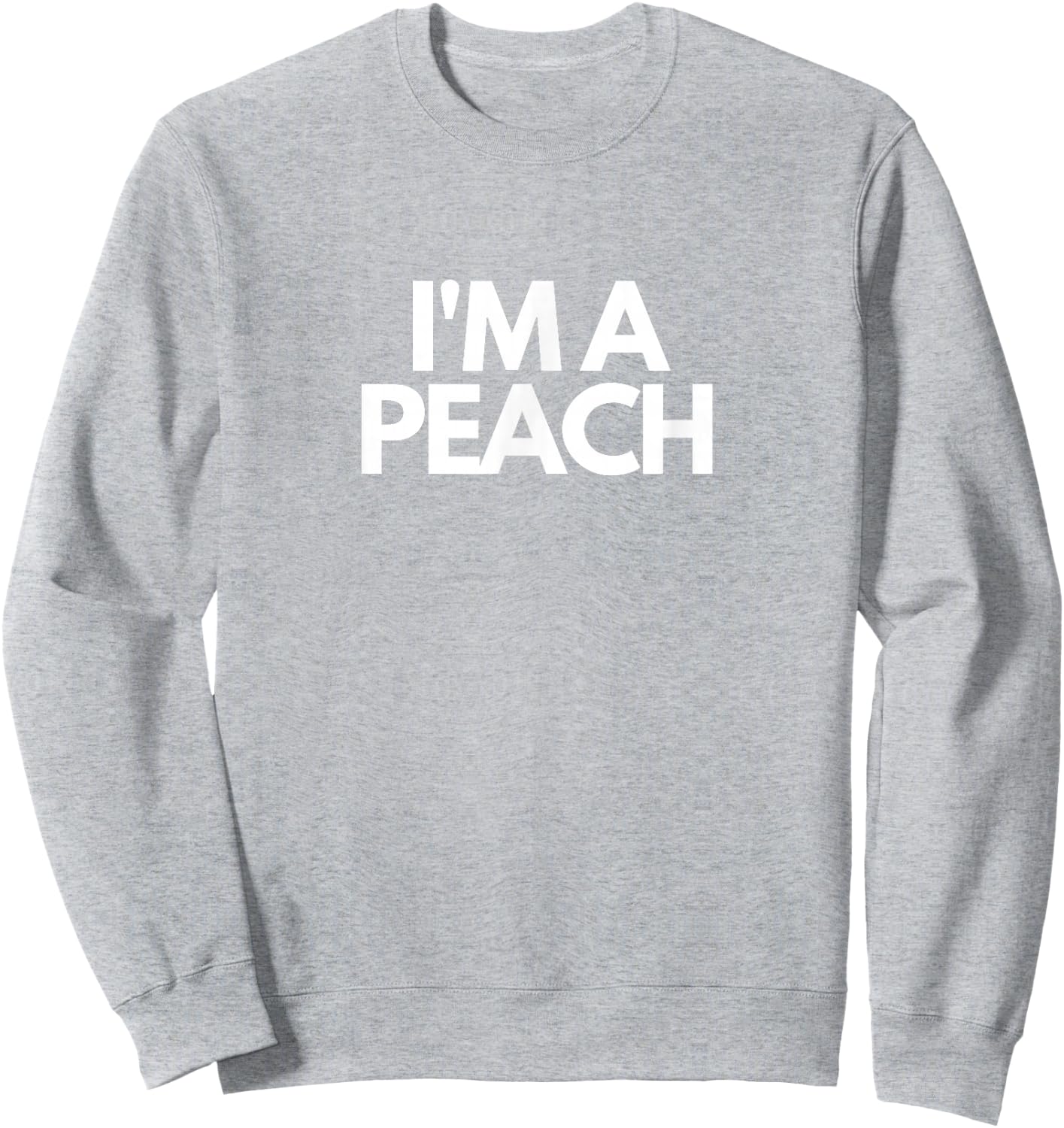 Pretend I'm A Peach Funny Halloween Costume Orange Sweatshirt - Sweatshirt | Ash