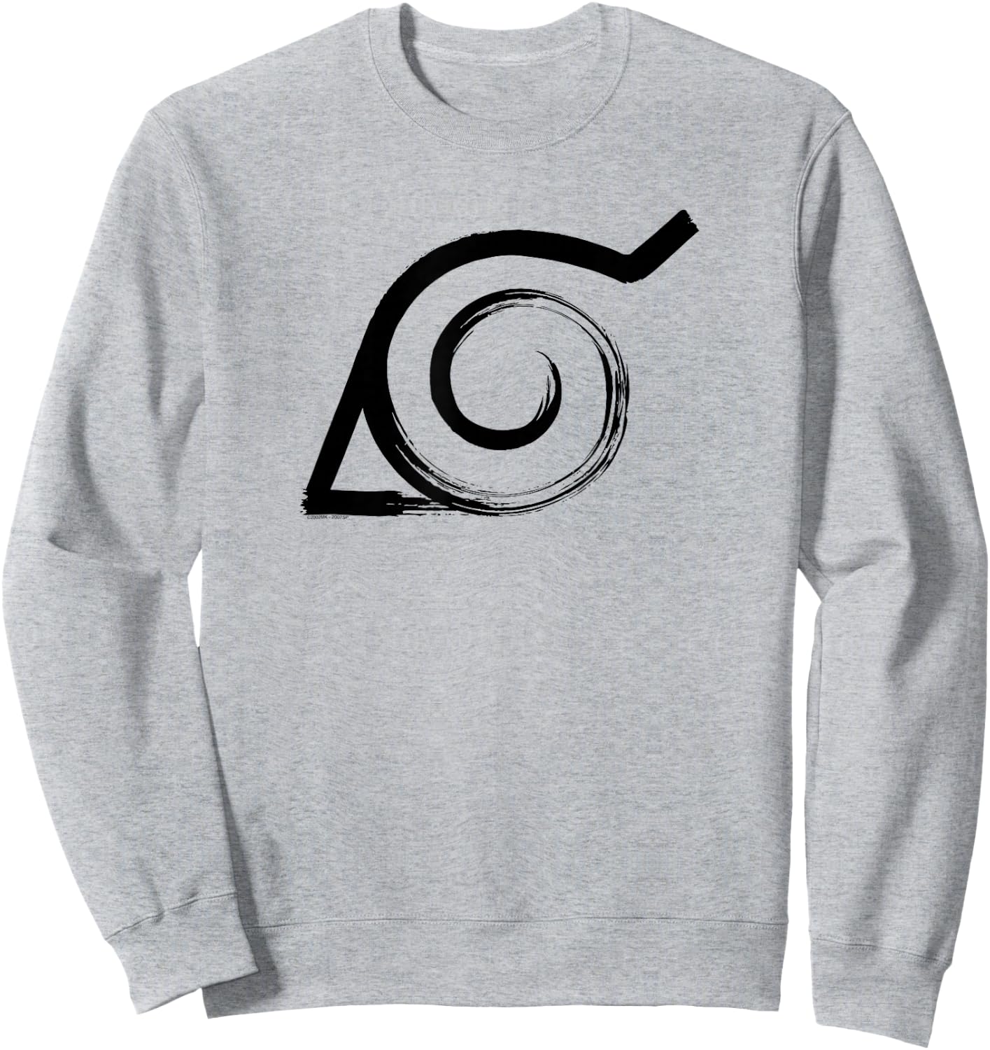 Naruto Shippuden Distressed Anti-Leaf Village Symbol Anime Sweatshirt - Sweatshirt | Ash