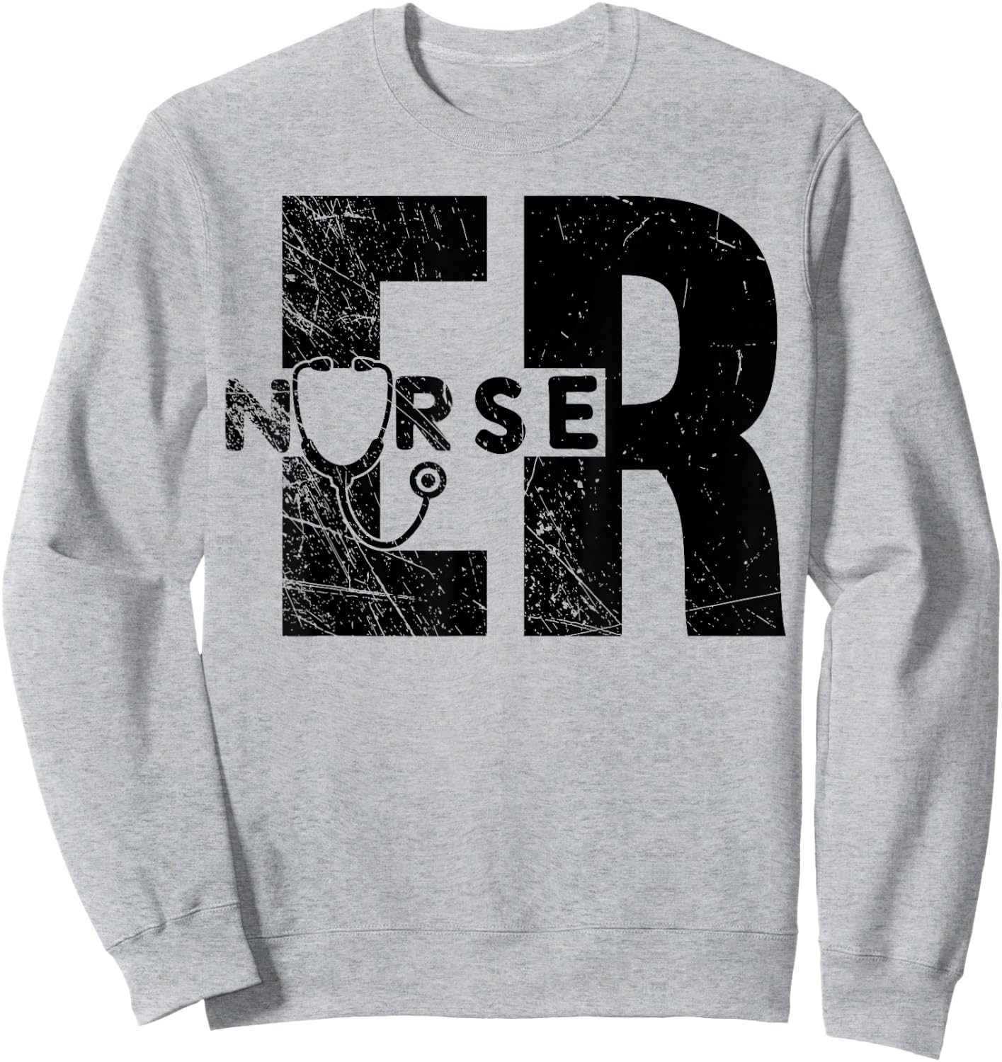 Proud ER Emergency Room Nurse, Nurse Lover Sweatshirt - Sweatshirt | Ash