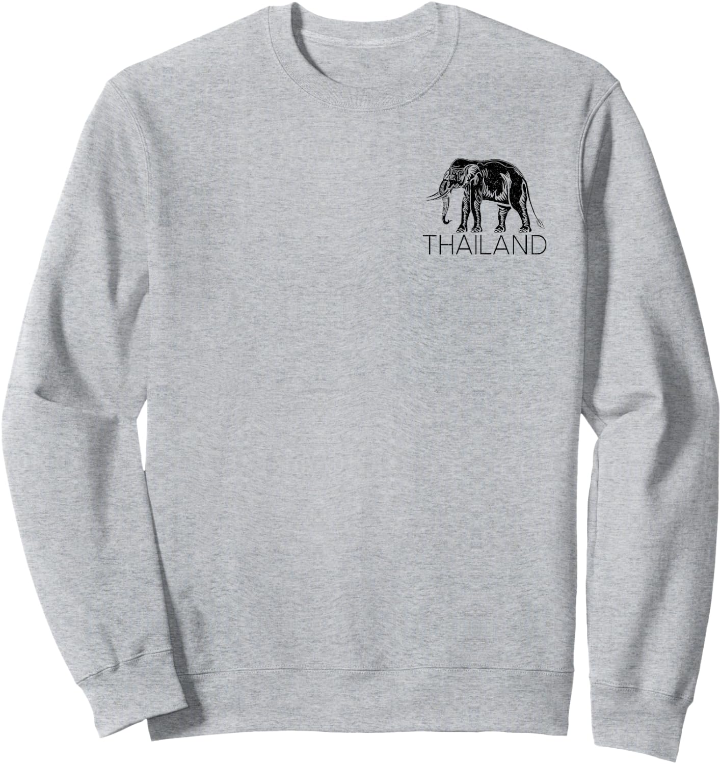 Thailand Elephant Symbol Siam Flag Thai Emblem Sweatshirt - Sweatshirt | Ash