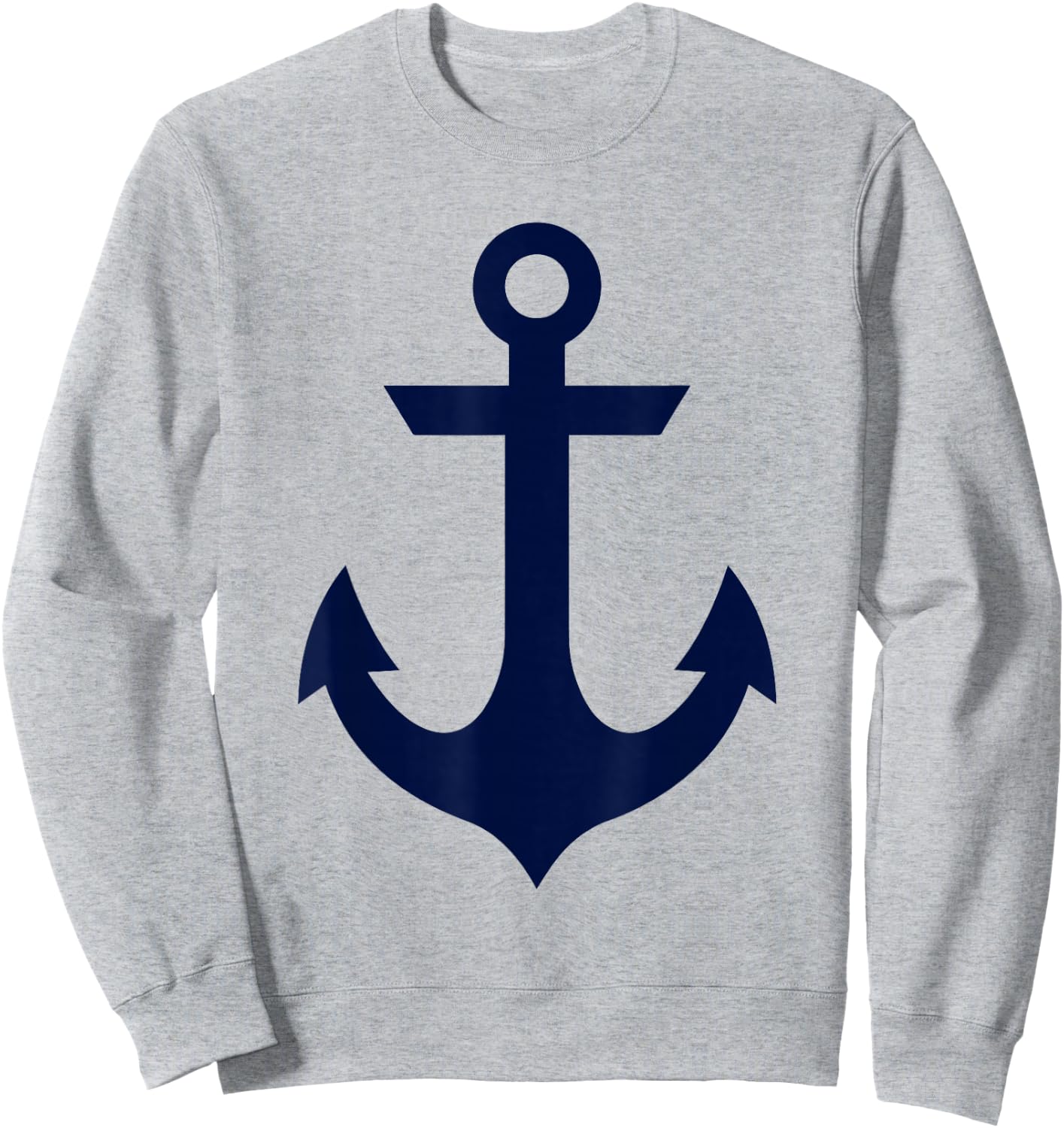 Preppy Nautical Anchor Gifts for Sailors Boaters & Yachting Sweatshirt - Sweatshirt | Ash