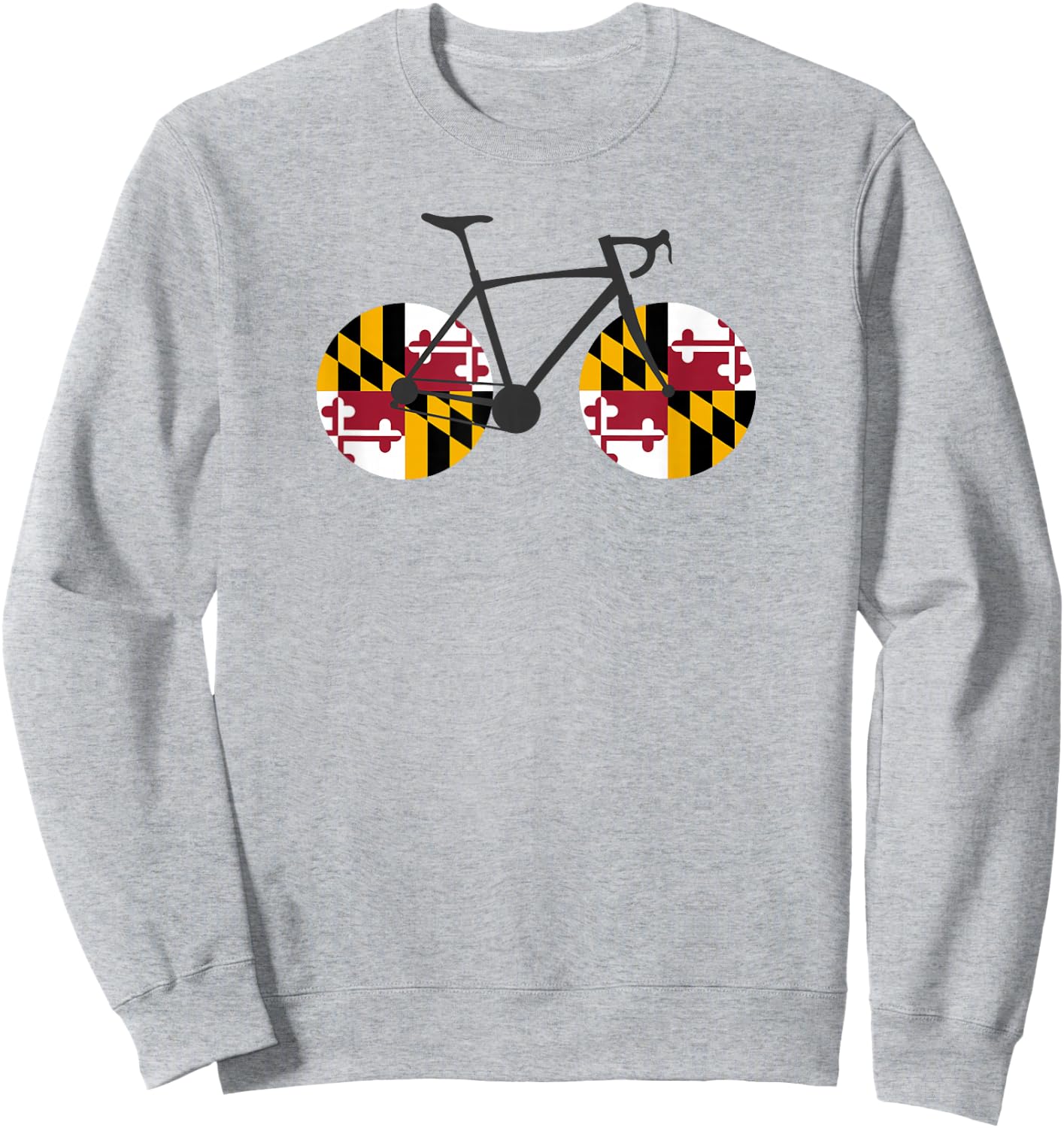 Maryland Flag Cycling Sweatshirt - Sweatshirt | Ash