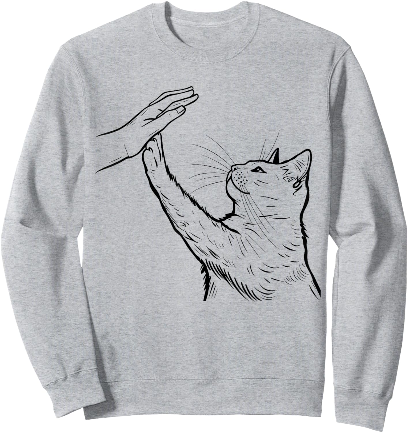 Funny Cat Dad Fathers Day Best Daddy Ever Sweatshirt - Sweatshirt | Ash