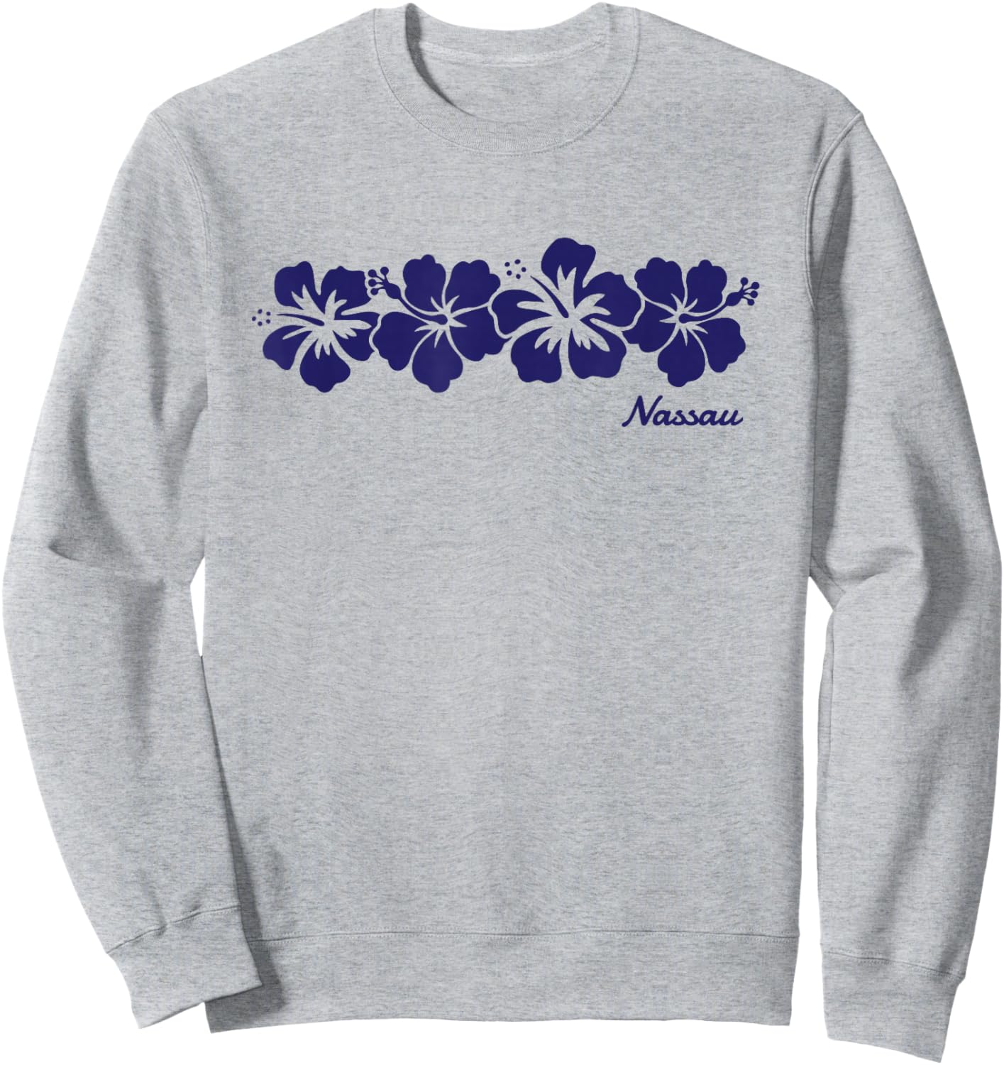 Nassau Bahamas Hibiscus Flower Boys Girls Toddler Sweatshirt - Sweatshirt | Ash
