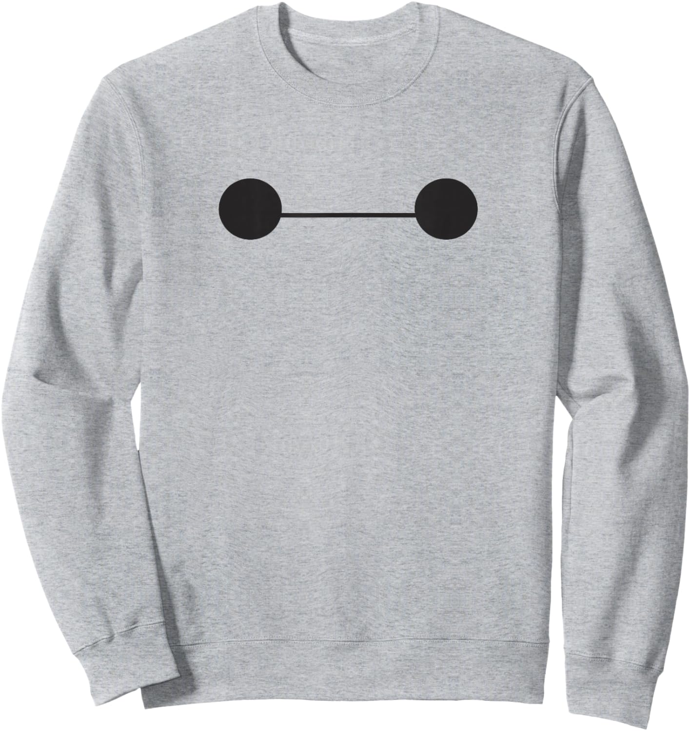 Disney Big Hero 6 Baymax Big Cute Face Sweatshirt - Sweatshirt | Ash