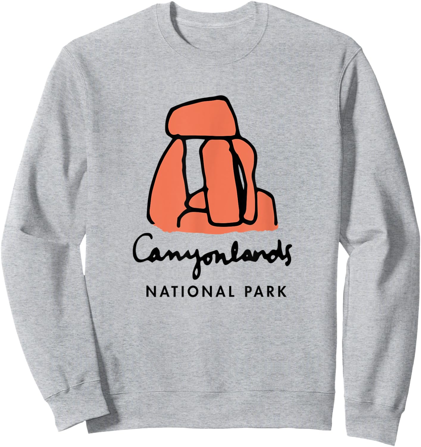 Family Vacation Design - Retro Canyonlands National Park Sweatshirt - Sweatshirt | Ash