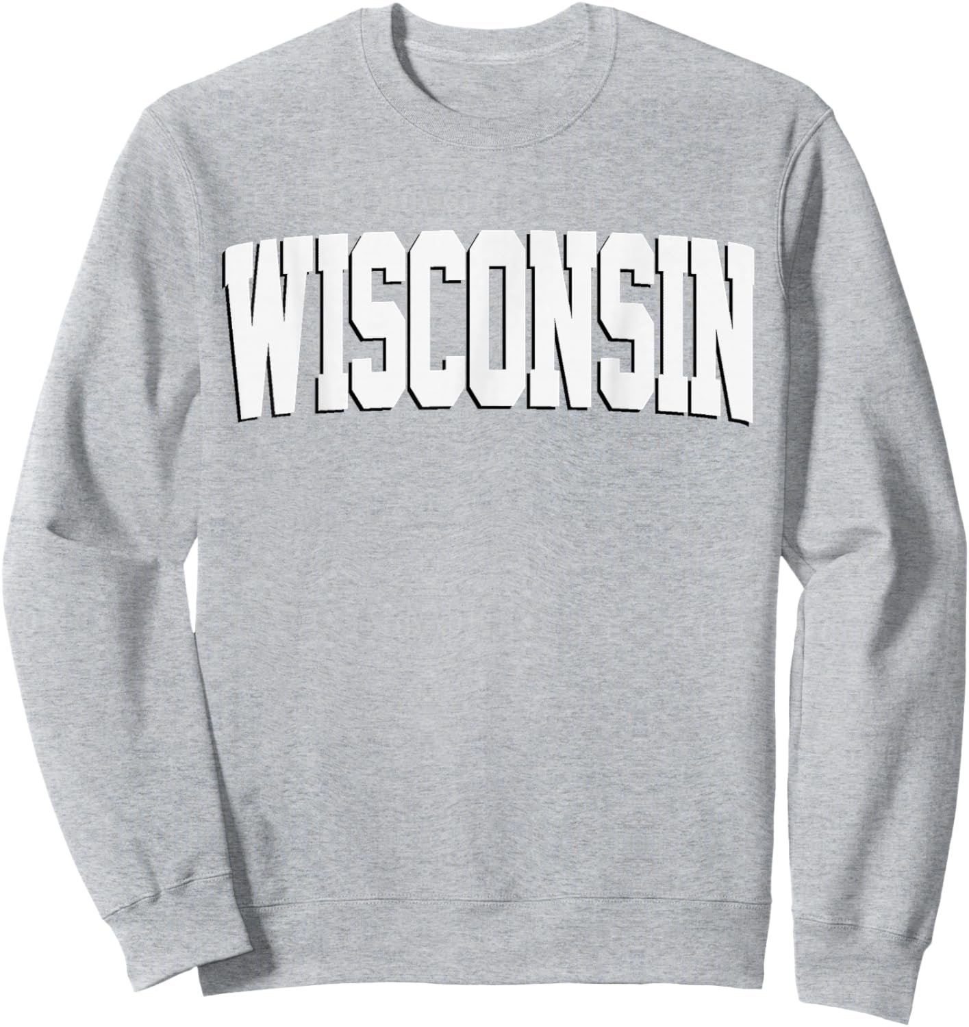 Vintage Wisconsin Wisconsin Red Retro Wisconsin Sweatshirt - Sweatshirt | Ash
