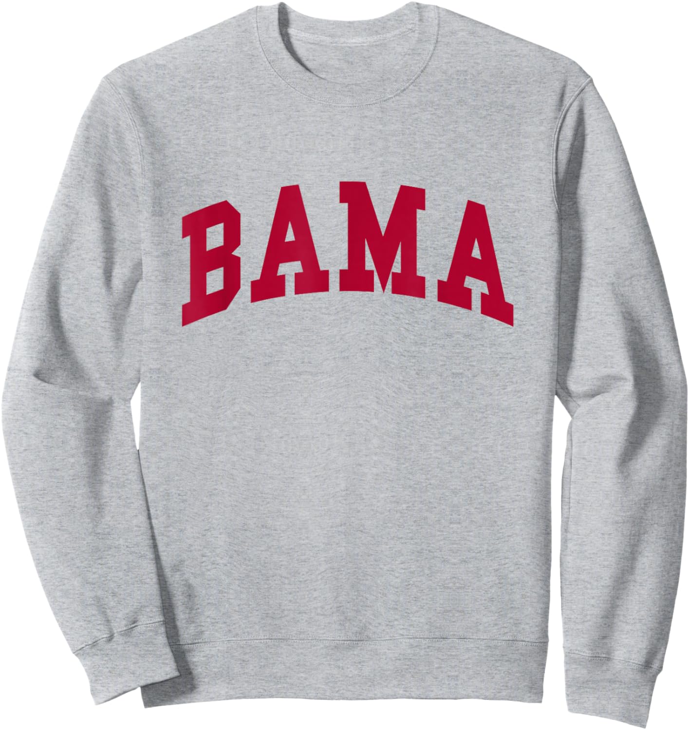 Graphic Apparel Co. - ALABAMA - Adults - White - Small - Short Sleeve - Classic Fit - Modern - Classic Sweatshirt - Sweatshirt | Ash