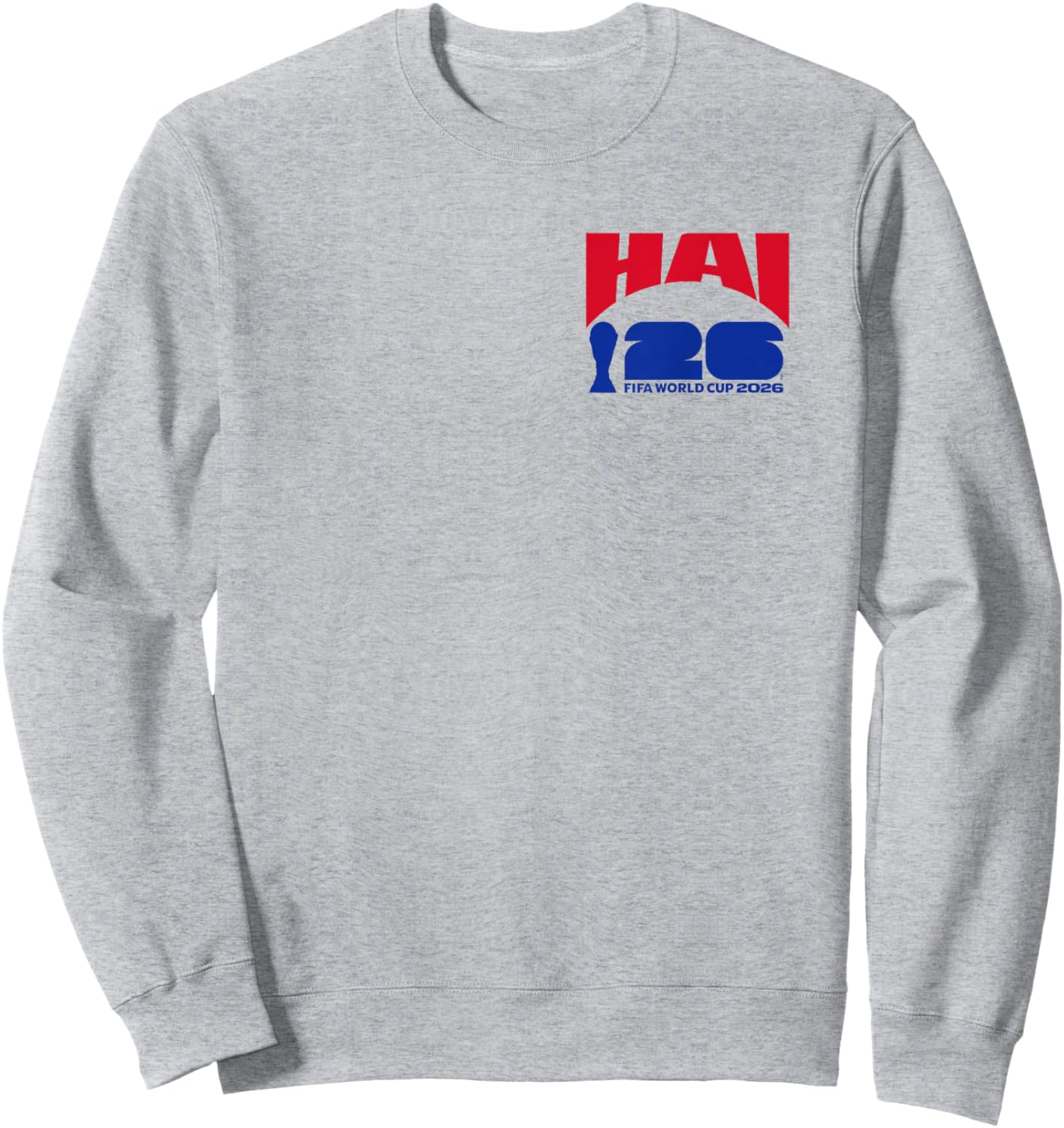 FIFA World CUP26 Haiti Ball in Goal Sweatshirt - Sweatshirt | Ash
