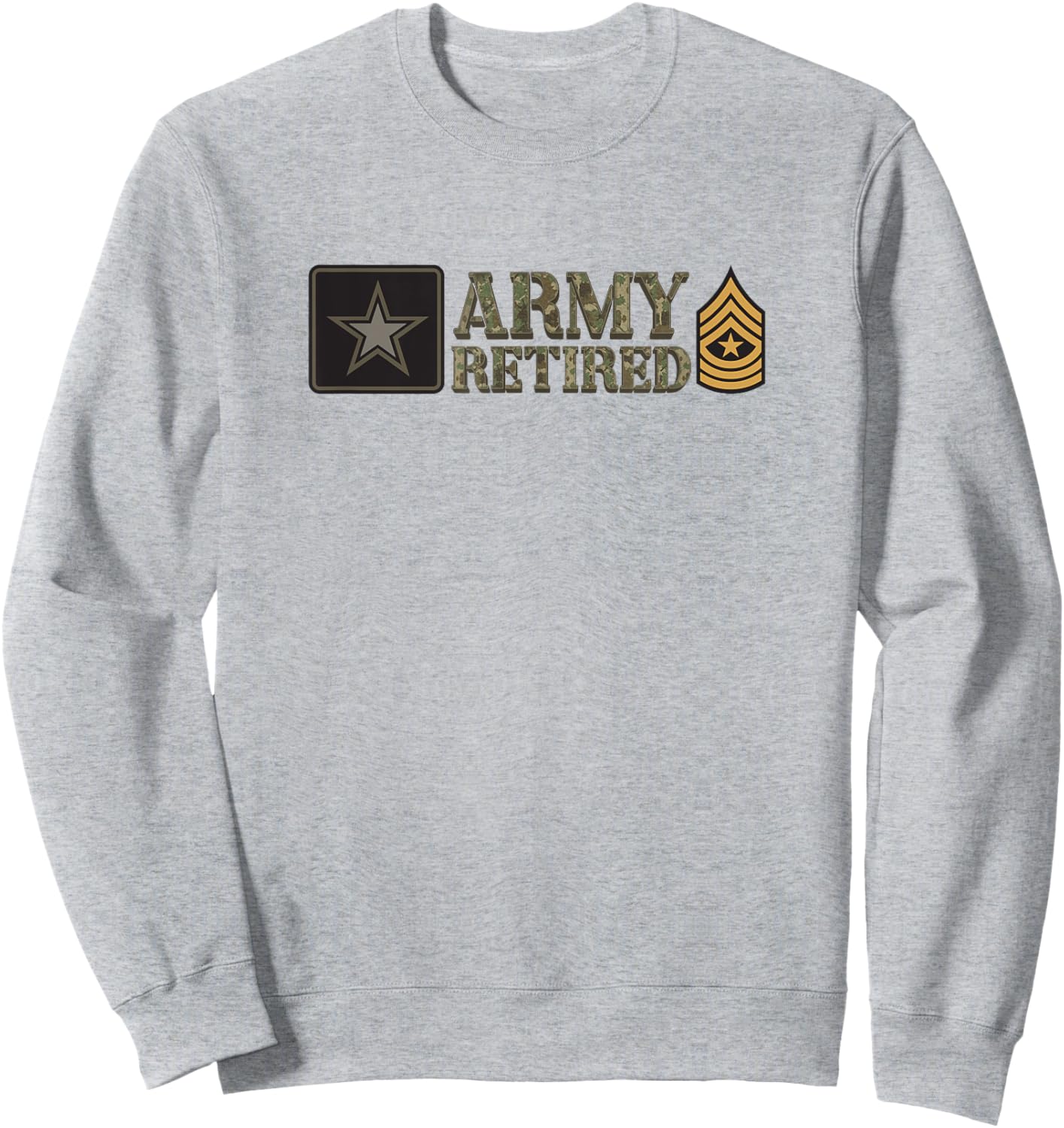 Army Sergeant Major (SGM) Retired Sweatshirt - Sweatshirt | Ash