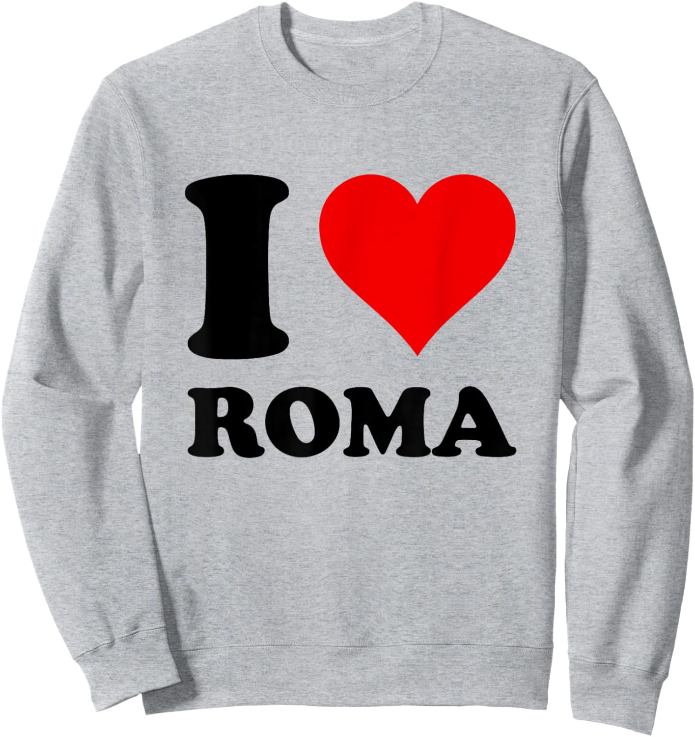 Red Heart I Love Roma Sweatshirt - Sweatshirt | Ash