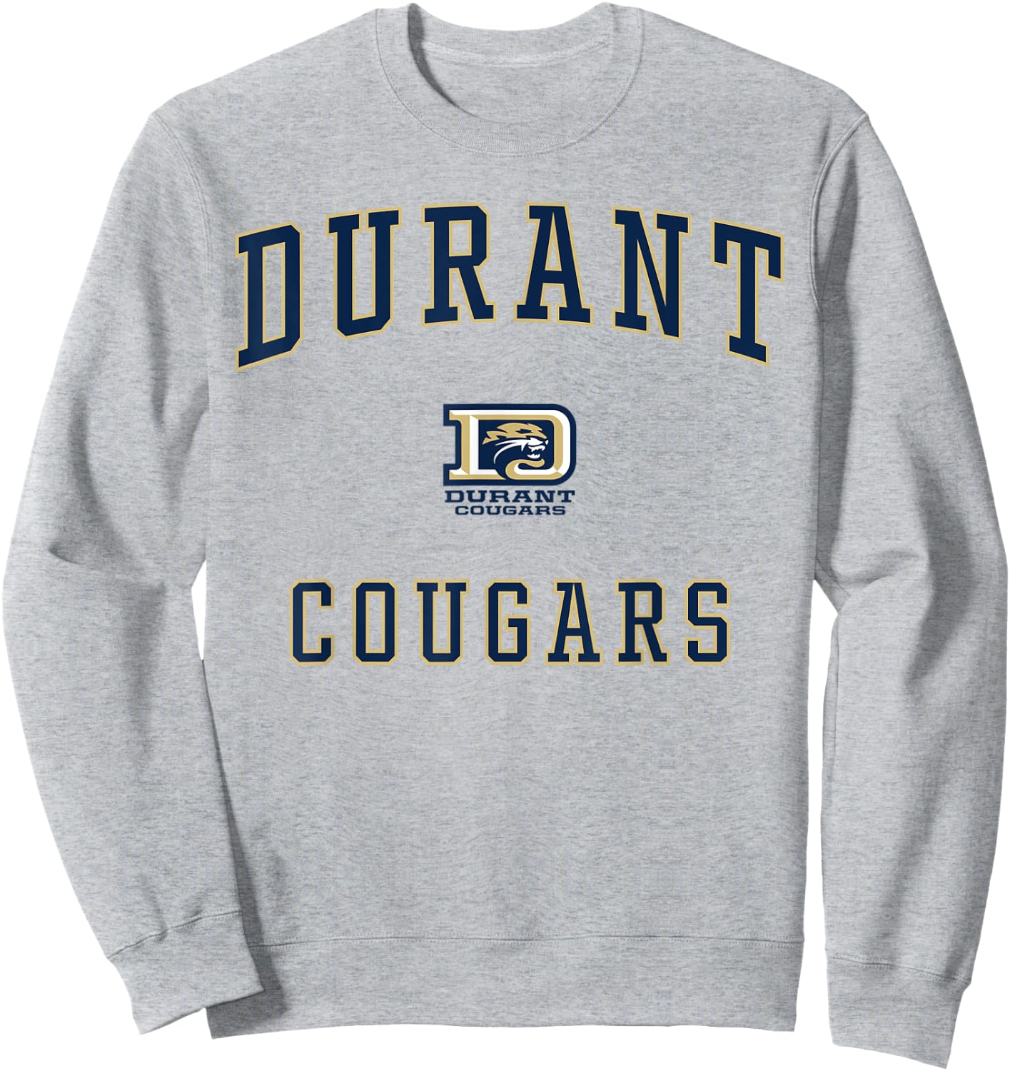 Durant High School Cougars Sweatshirt - Sweatshirt | Ash
