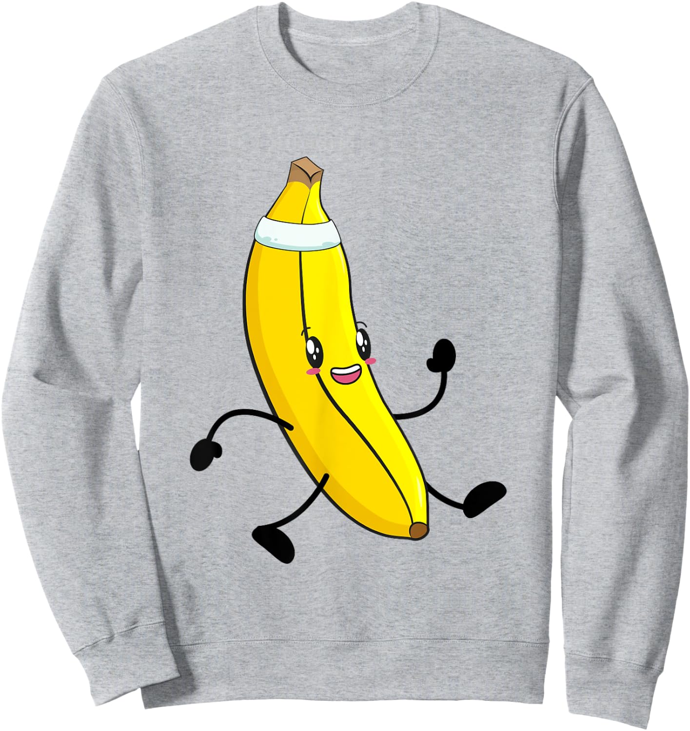 Banana Running Runner Sport Marathon Fitness Sweatshirt - Sweatshirt | Ash