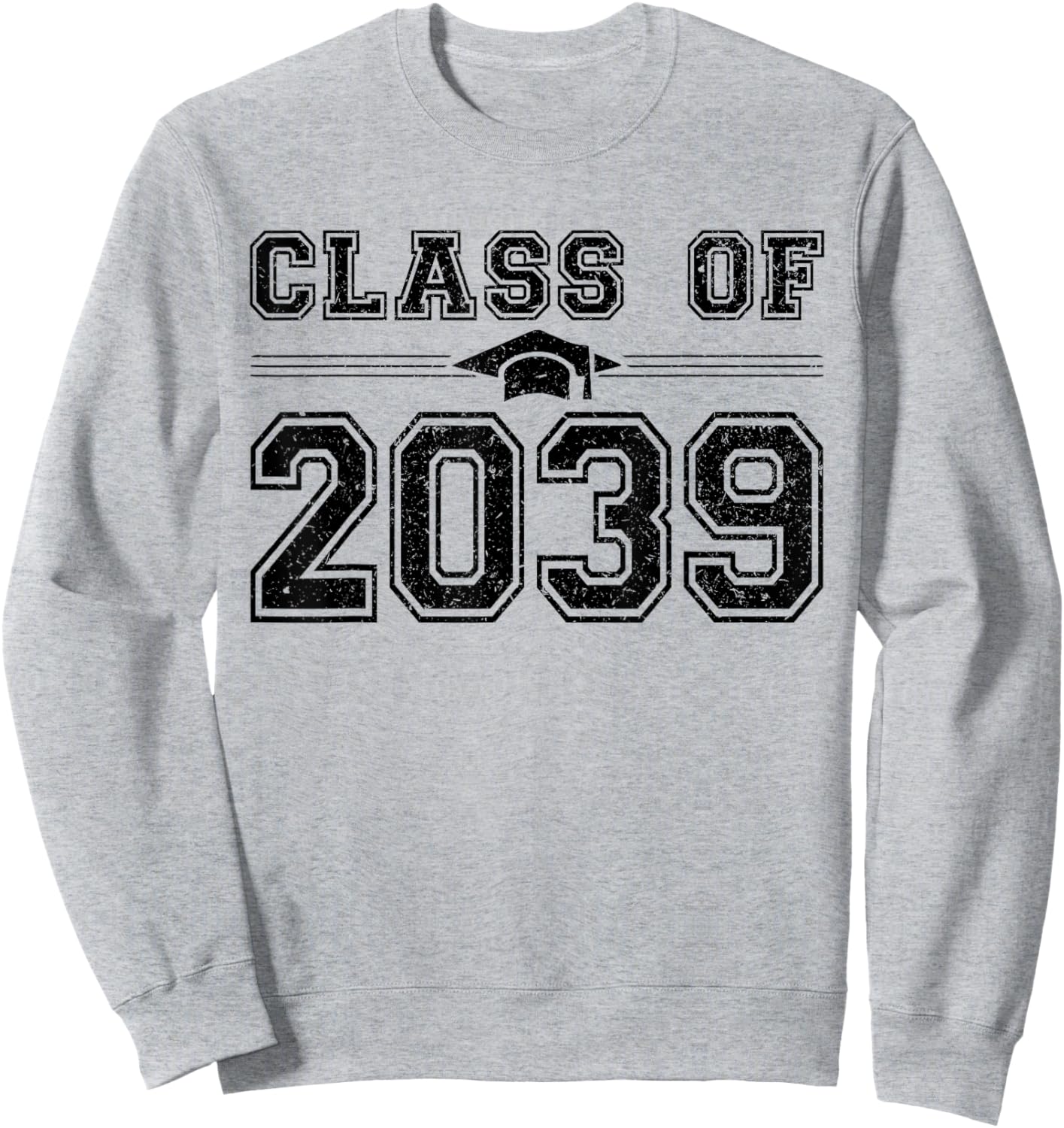Class of 2039 Grow With Me First Day of School Graduation Sweatshirt - Sweatshirt | Ash