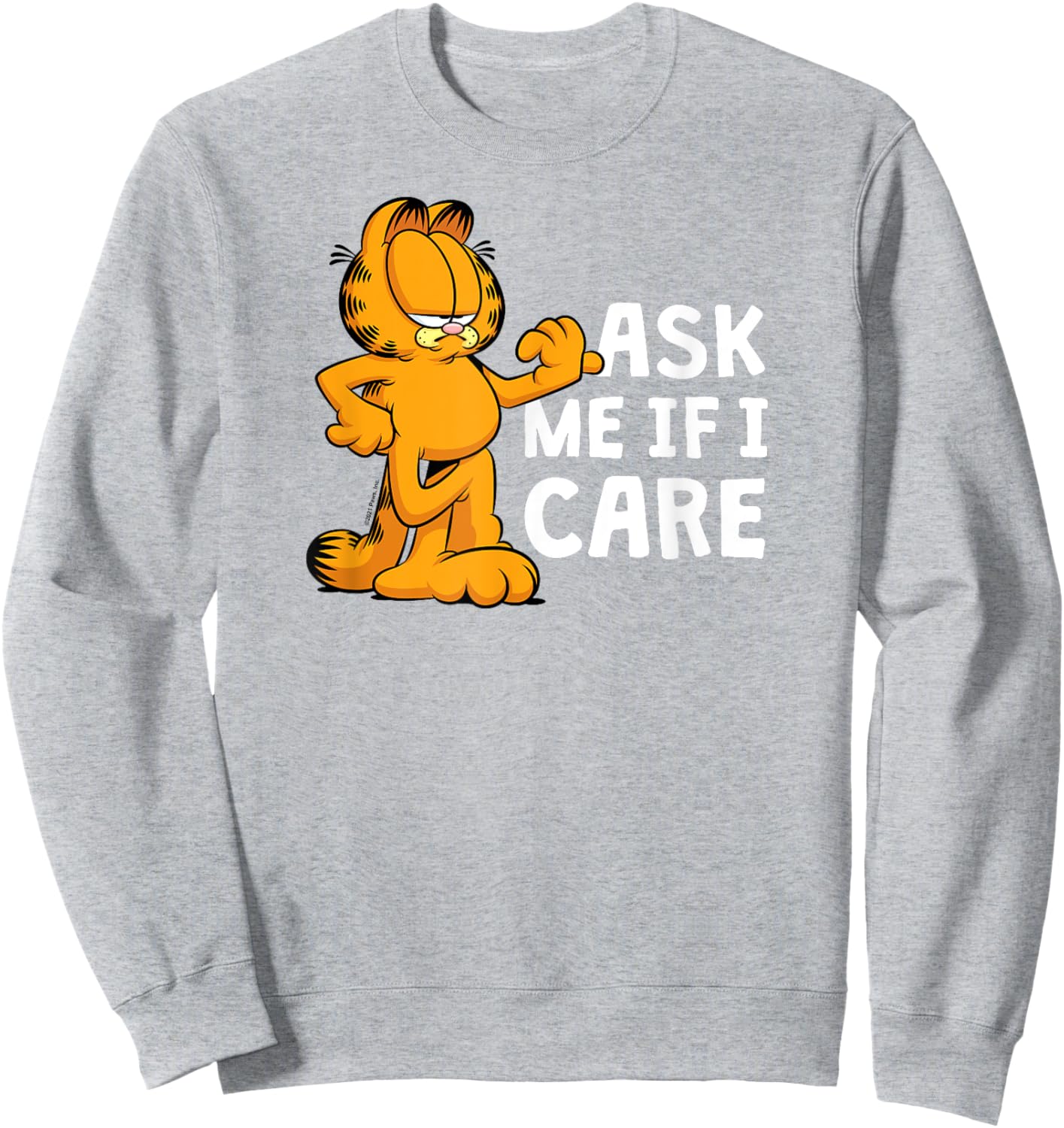 Garfield - Ask Me If I Care Sweatshirt - Sweatshirt | Ash