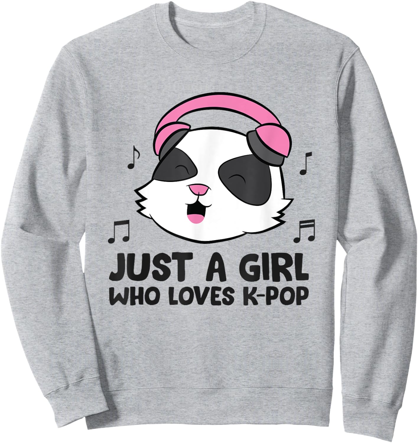 Just a Girl Who Loves K-Pop Music Sweatshirt - Sweatshirt | Ash