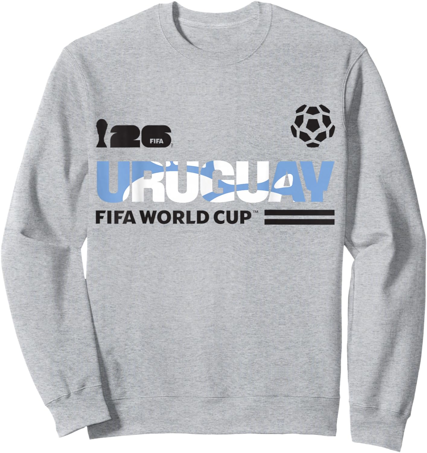 FIFA World CUP26 Qualifier Uruguay Sweatshirt - Sweatshirt | Ash