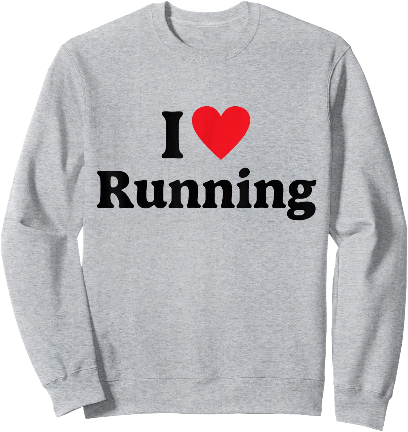 I love Running Sweatshirt - Sweatshirt | Ash