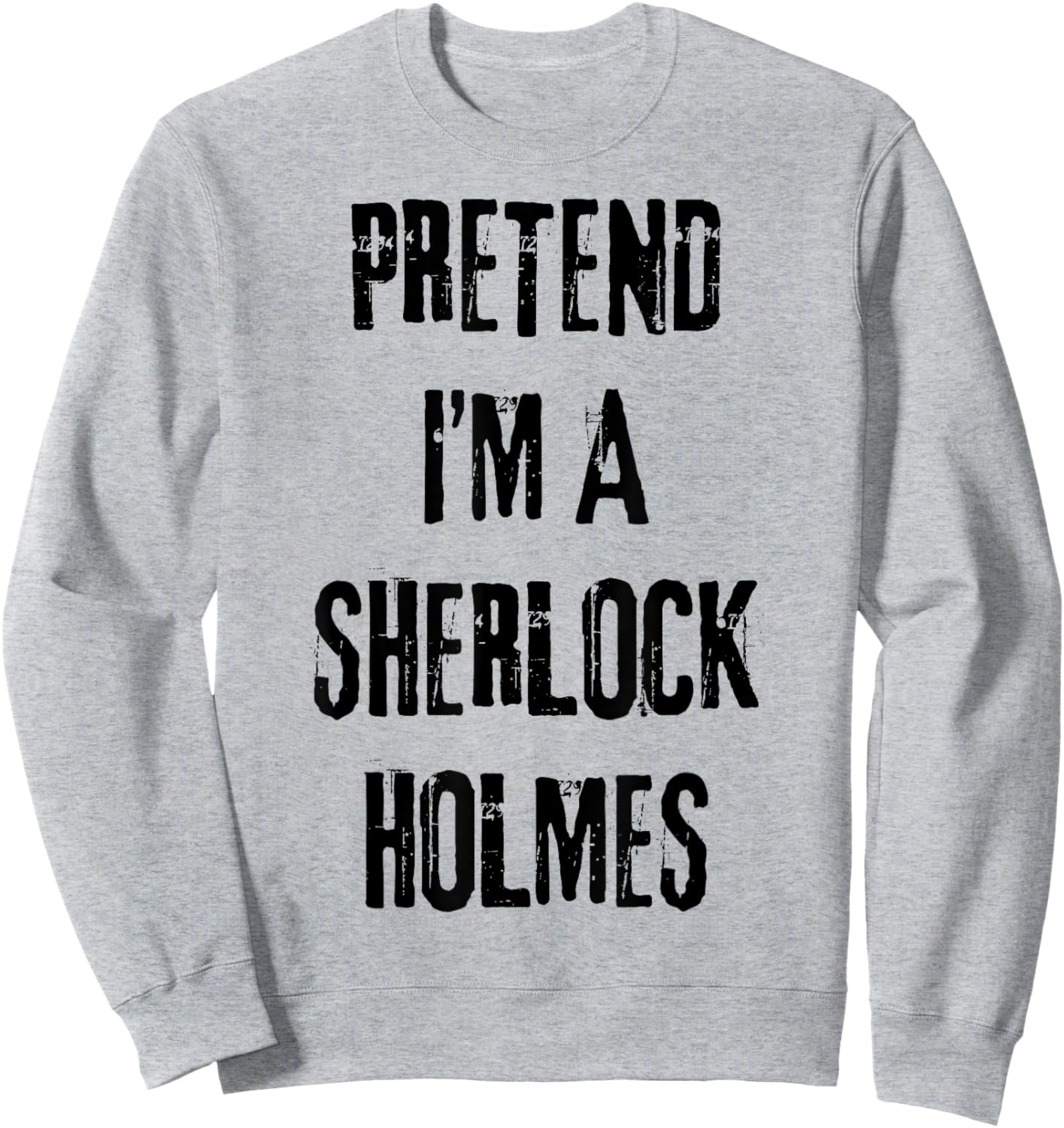 Sherlock Holmes Halloween Cosplay Last Minute Costume Sweatshirt - Sweatshirt | Ash