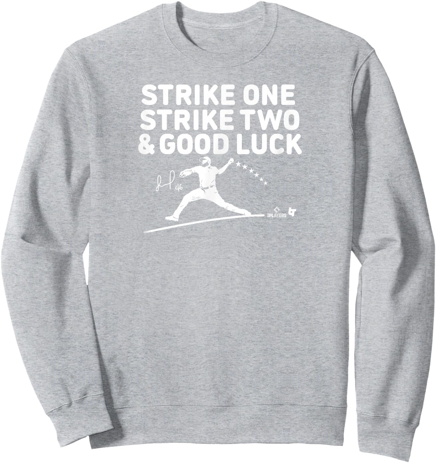 Jose Alvarado Strike 1 Strike 2 & Good Luck - Philadelphia Sweatshirt - Sweatshirt | Ash