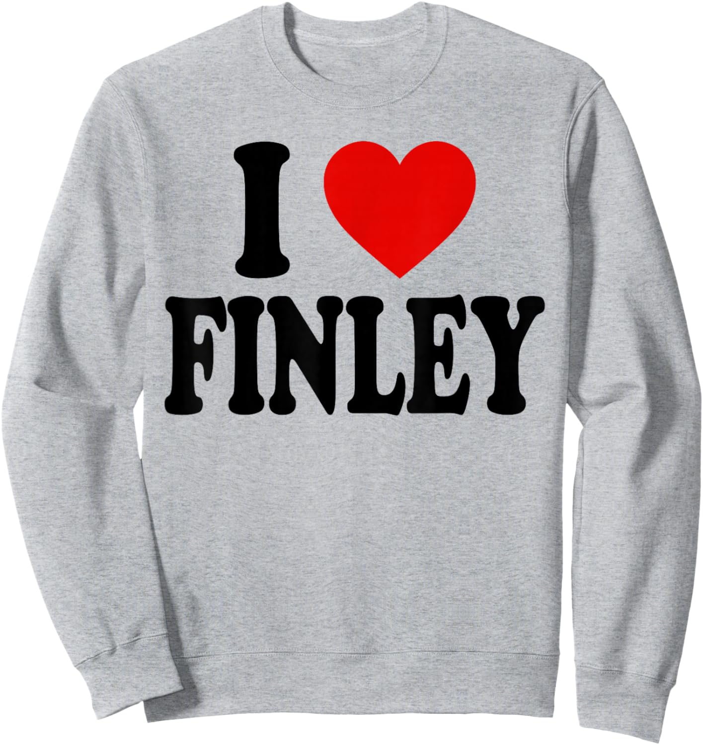 I Heart Love Finley Sweatshirt - Sweatshirt | Ash