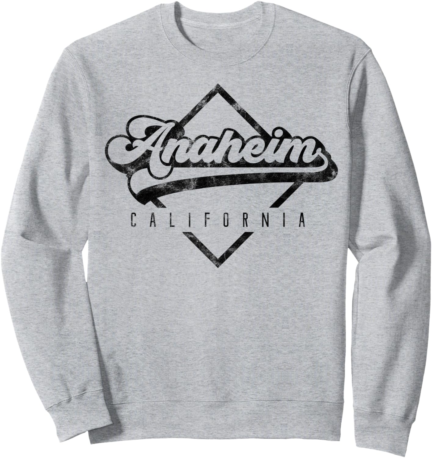 Vintage Anaheim California Shirt Distressed Retro 70s 80s Sweatshirt - Sweatshirt | Ash