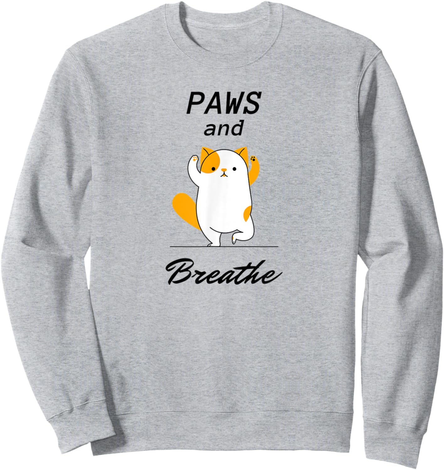 Paws & Breathe Yoga shirt Sweatshirt - Sweatshirt | Ash
