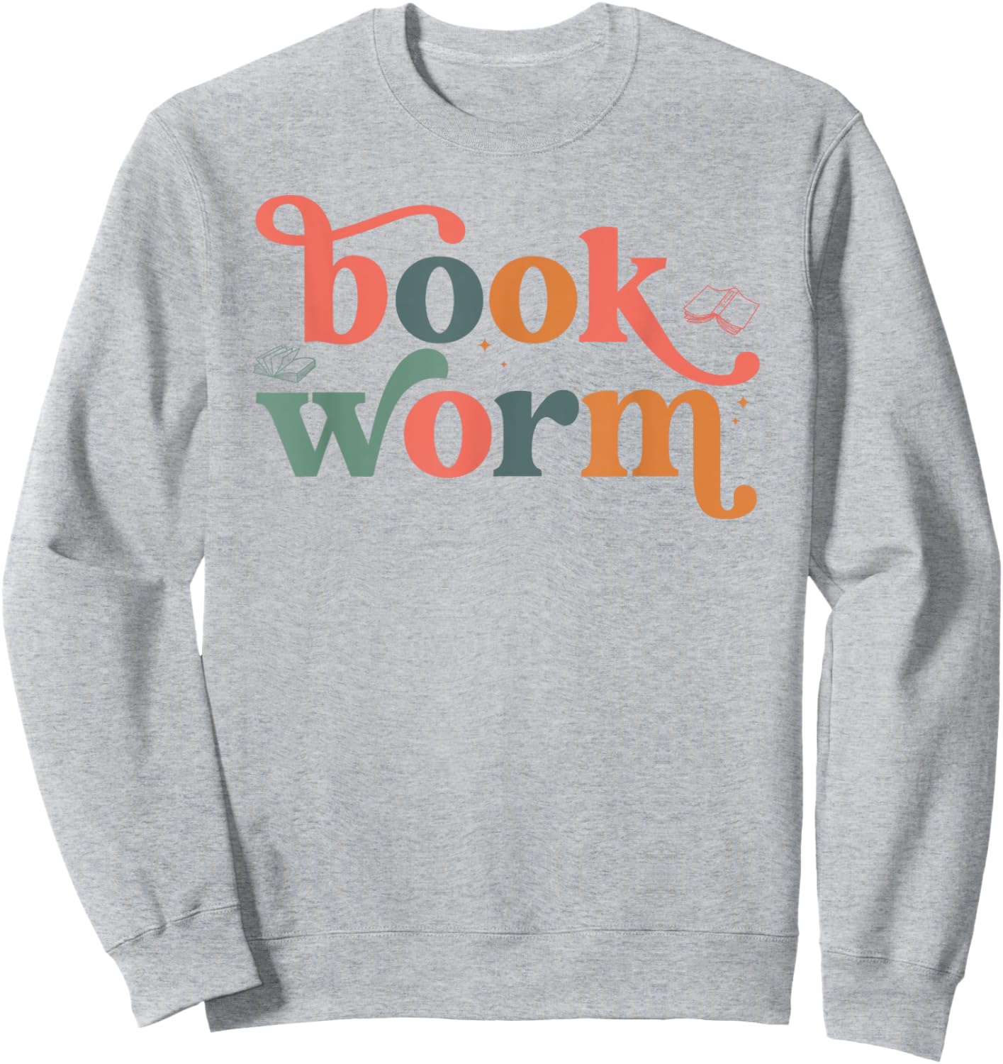 Book Worm Reading Women Book Lovers Sweatshirt - Sweatshirt | Ash