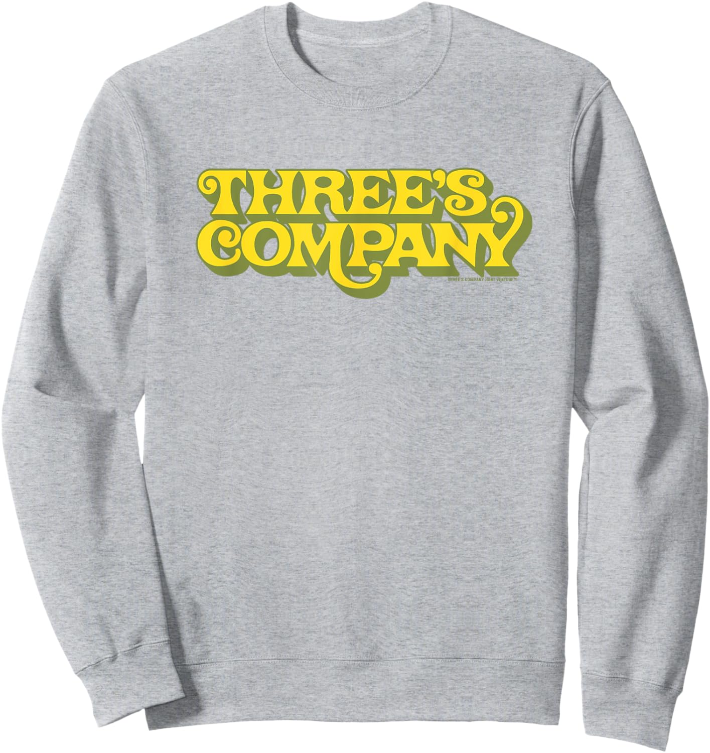 Three's Company Retro Three's Company Show Logo Sweatshirt - Sweatshirt | Ash