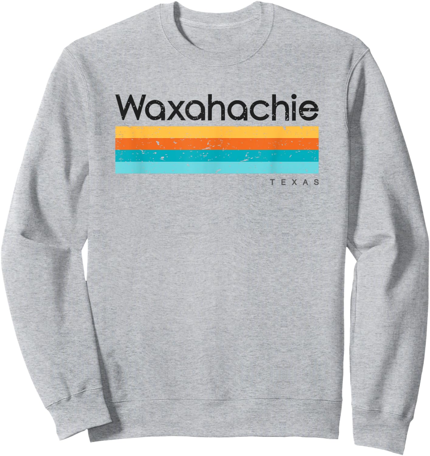 Vintage Waxahachie TX Texas USA Retro Design Sweatshirt - Sweatshirt | Ash